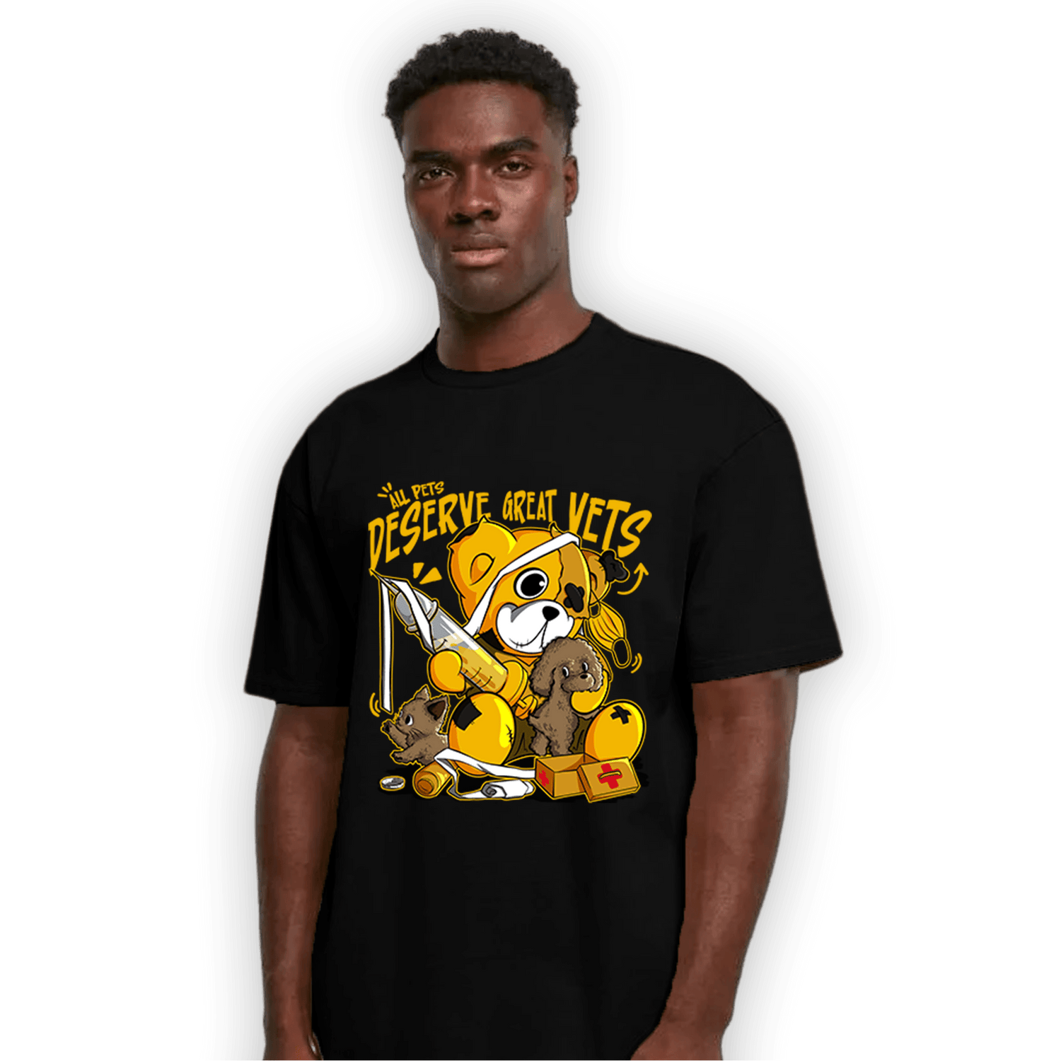 Yellow Ochre 1s T Shirt Match Veterinary BER - NastyJamz