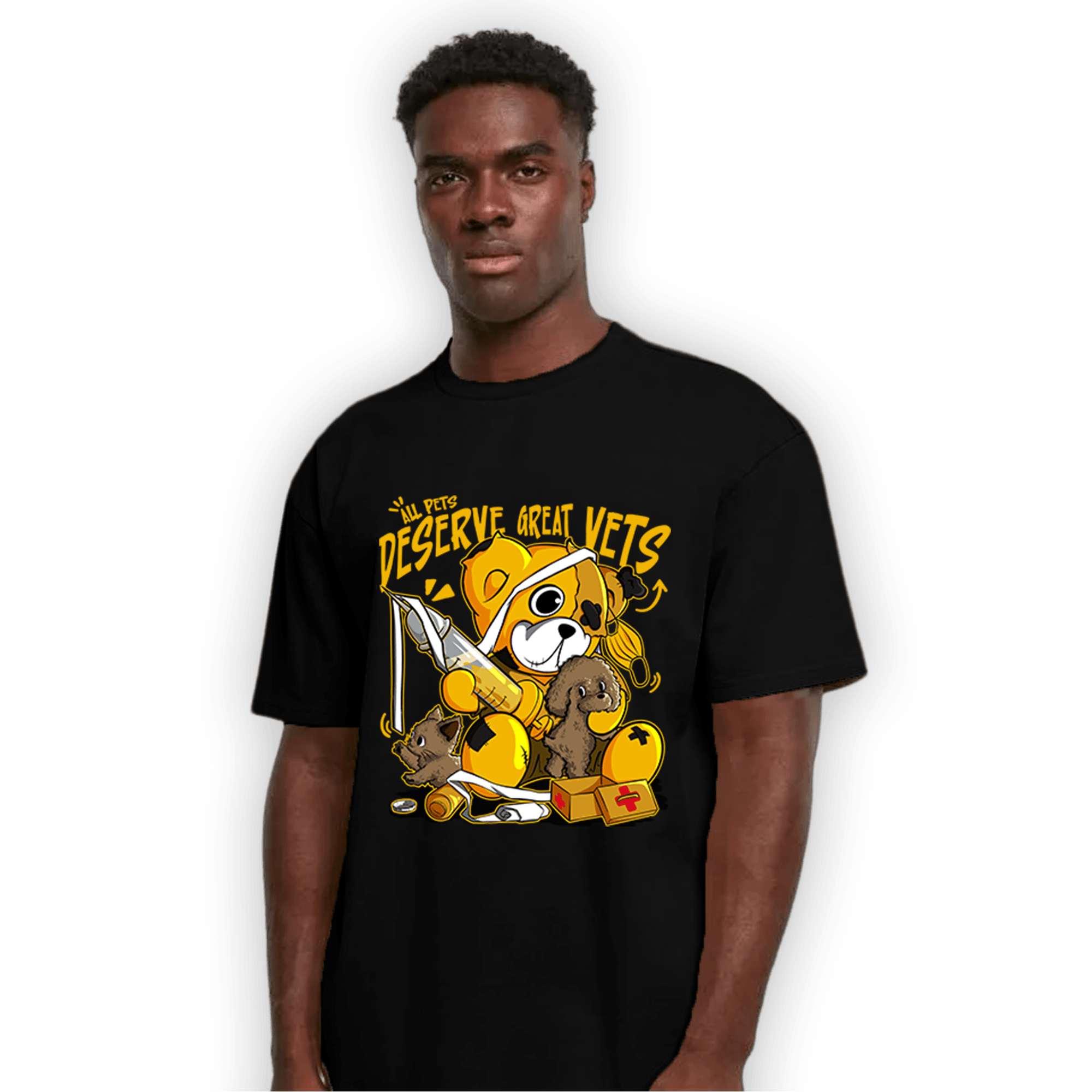 Yellow Ochre 1s T Shirt Match Veterinary BER - NastyJamz