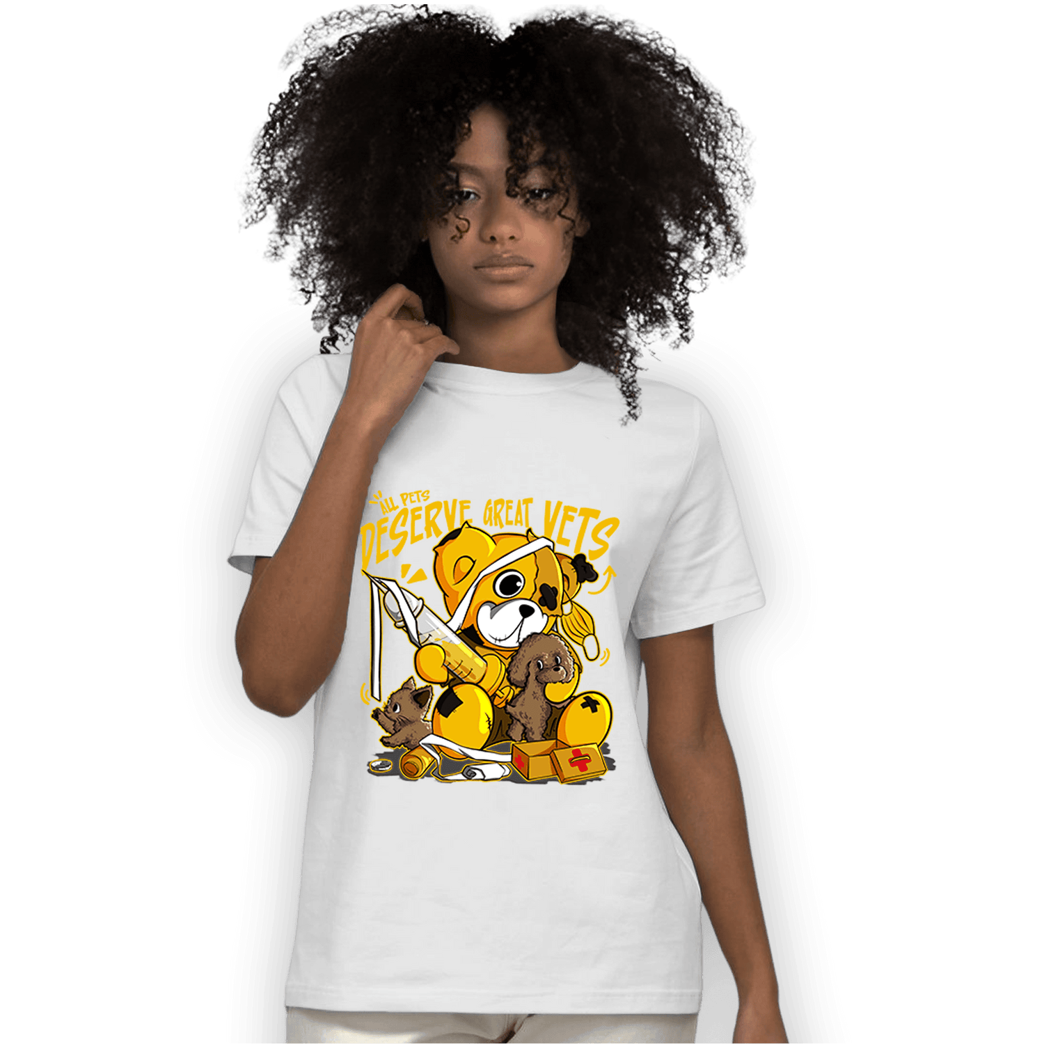 Yellow Ochre 1s T Shirt Match Veterinary BER - NastyJamz