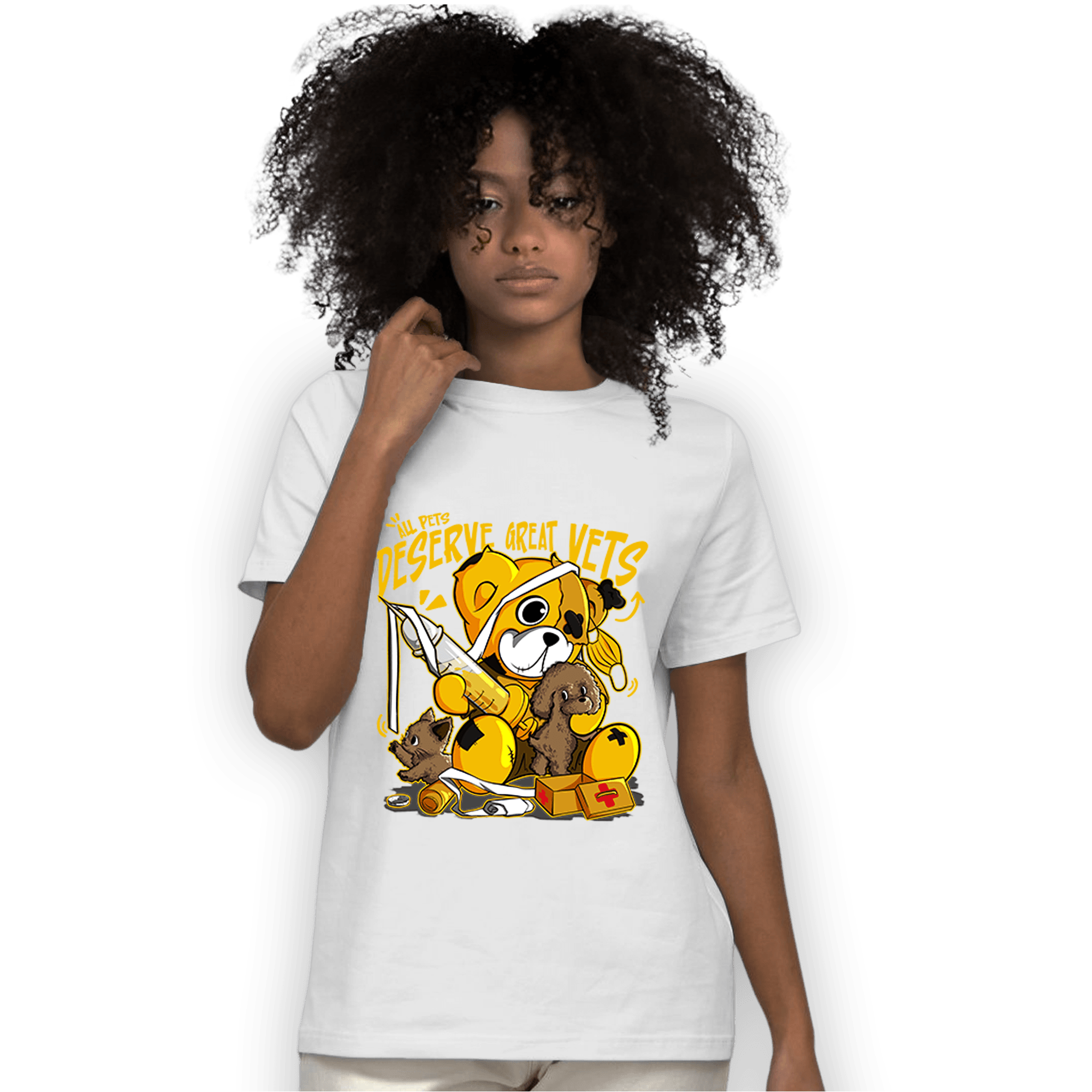 Yellow Ochre 1s T Shirt Match Veterinary BER - NastyJamz