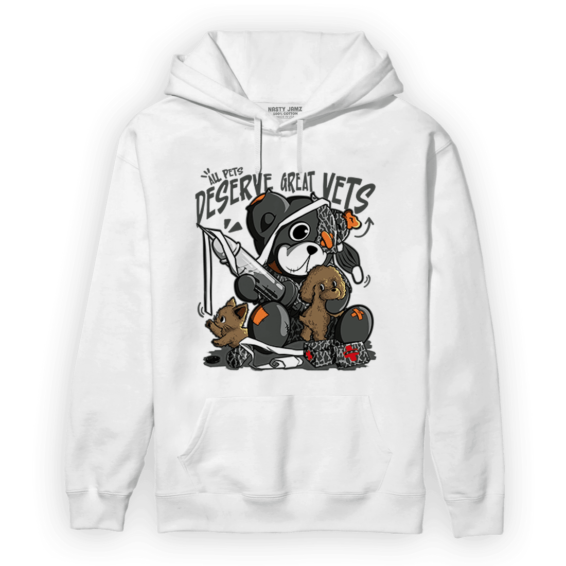 Fear Pack 3s Hoodie Match Veterinary BER - NastyJamz