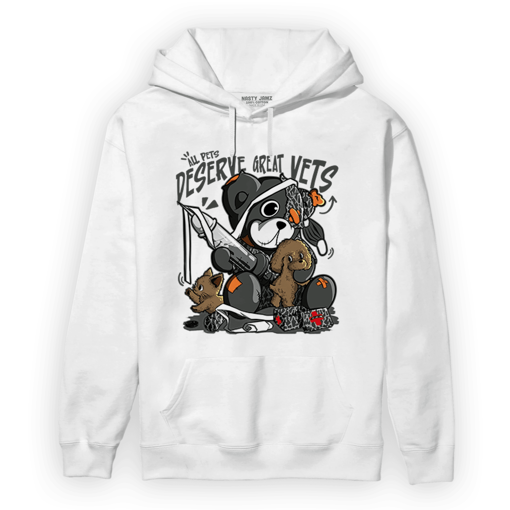 Fear Pack 3s Hoodie Match Veterinary BER - NastyJamz