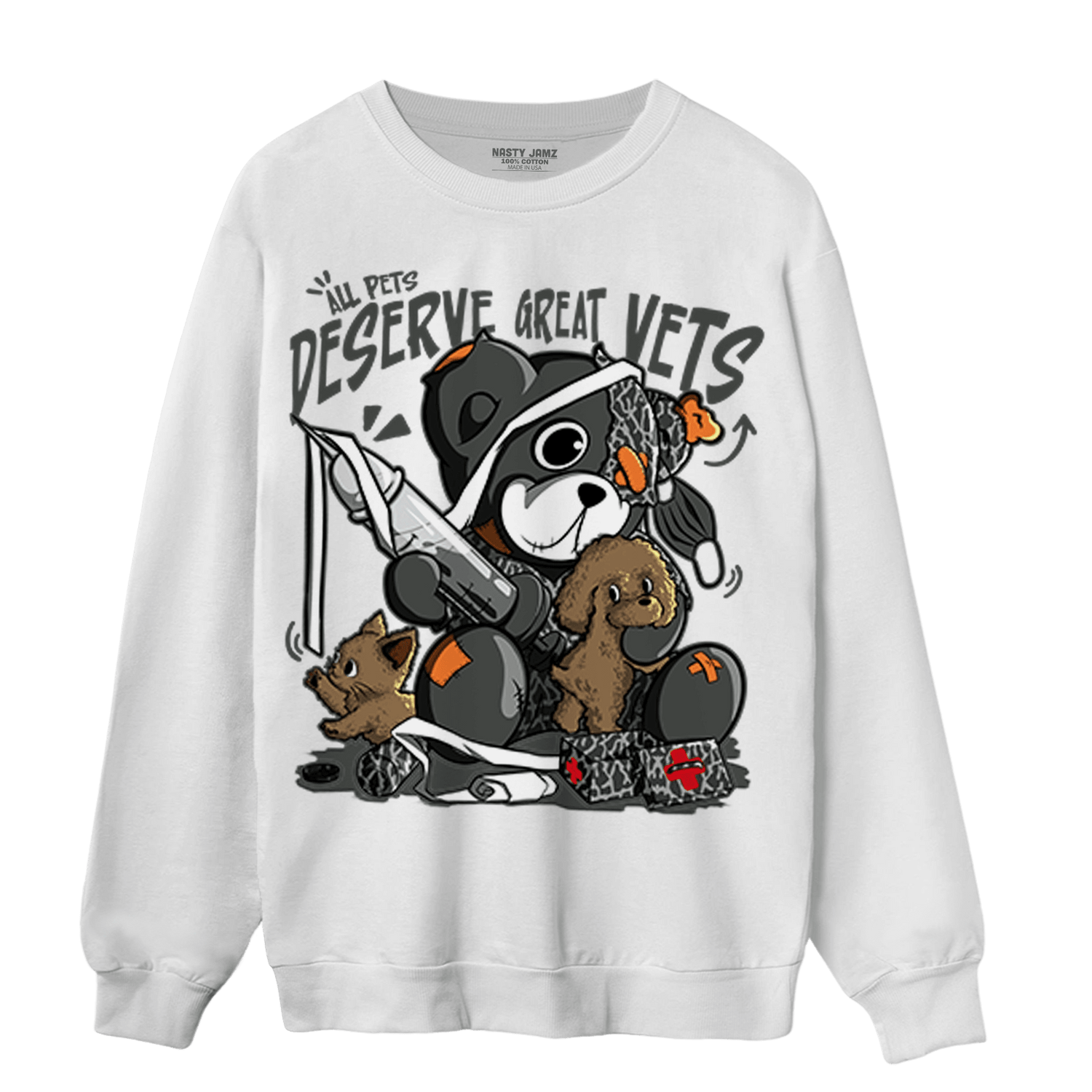 Fear Pack 3s Sweatshirt Match Veterinary BER - NastyJamz