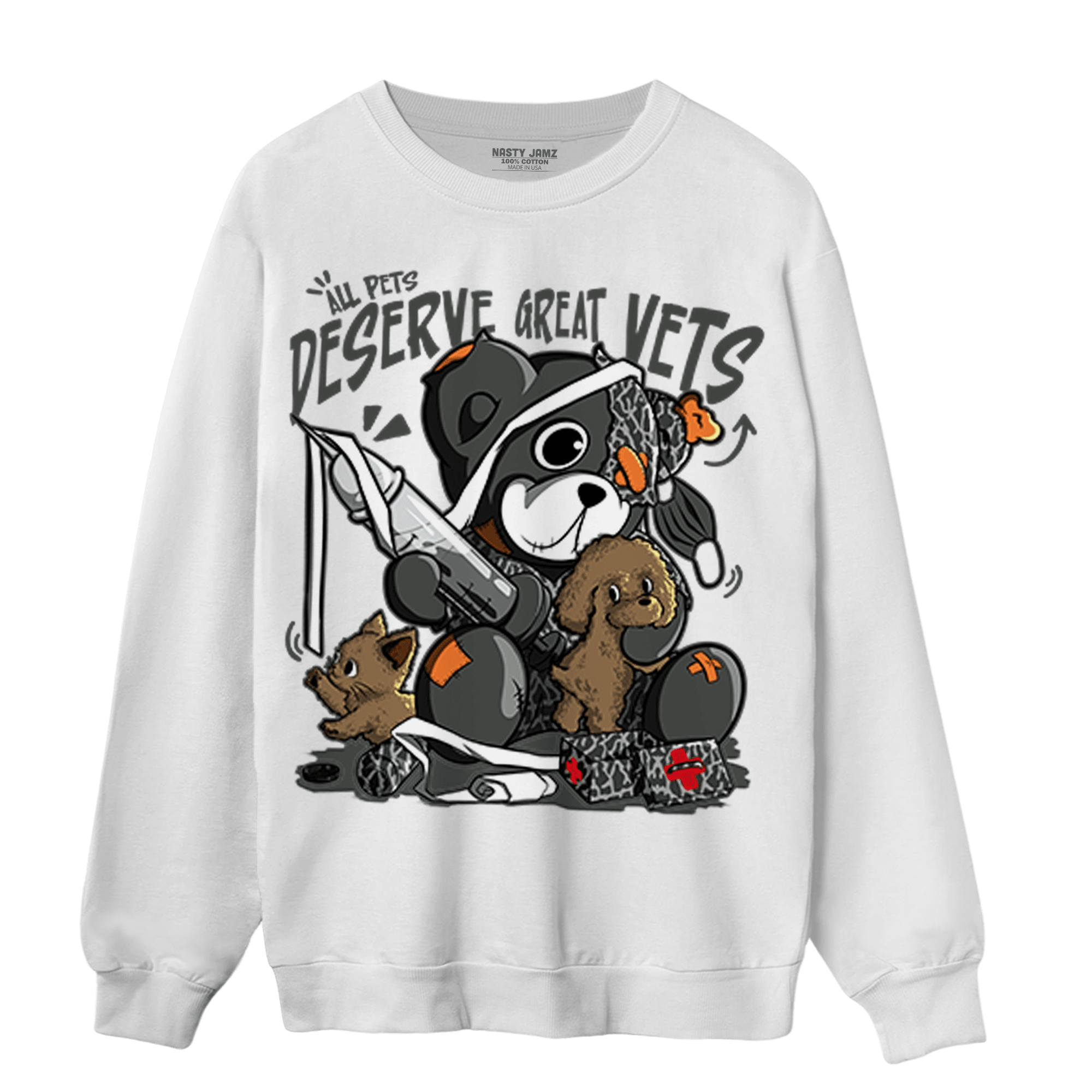 Fear Pack 3s Sweatshirt Match Veterinary BER - NastyJamz