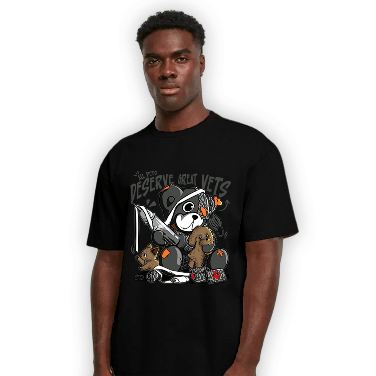 Fear Pack 3s T Shirt Match Veterinary BER - NastyJamz