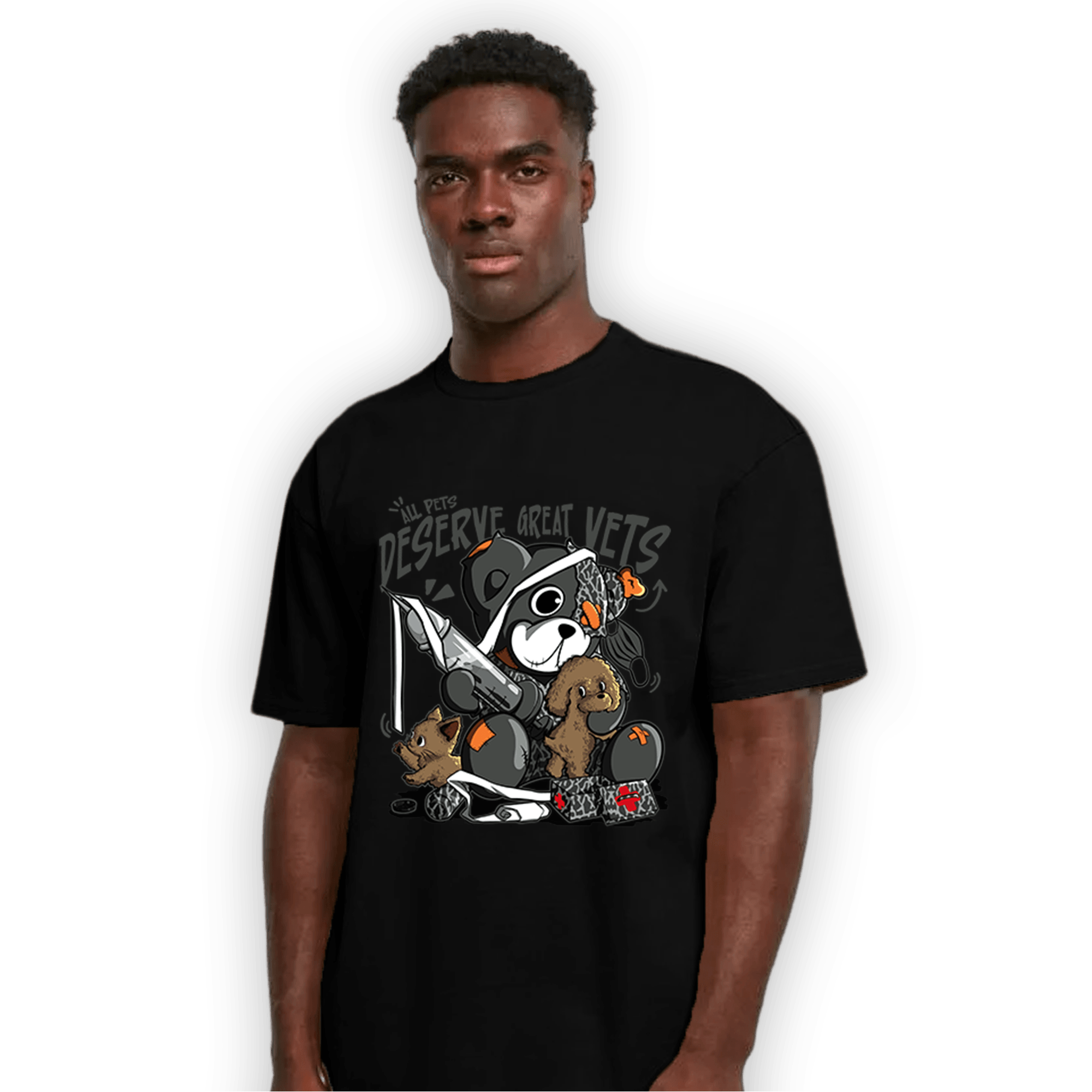 Fear Pack 3s T Shirt Match Veterinary BER - NastyJamz