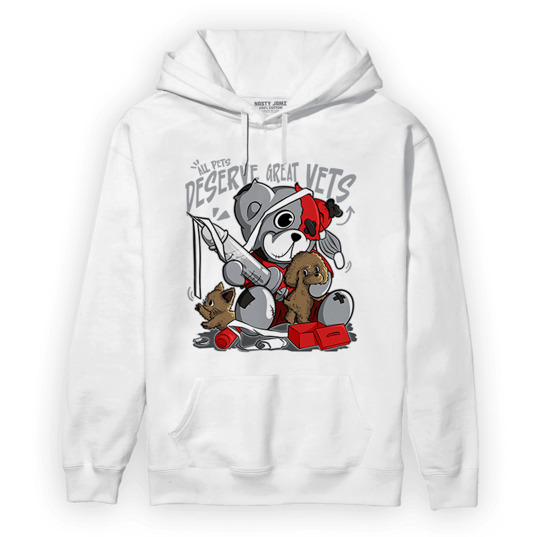 Bred Reimagined 4s Hoodie Match Veterinary BER - NastyJamz