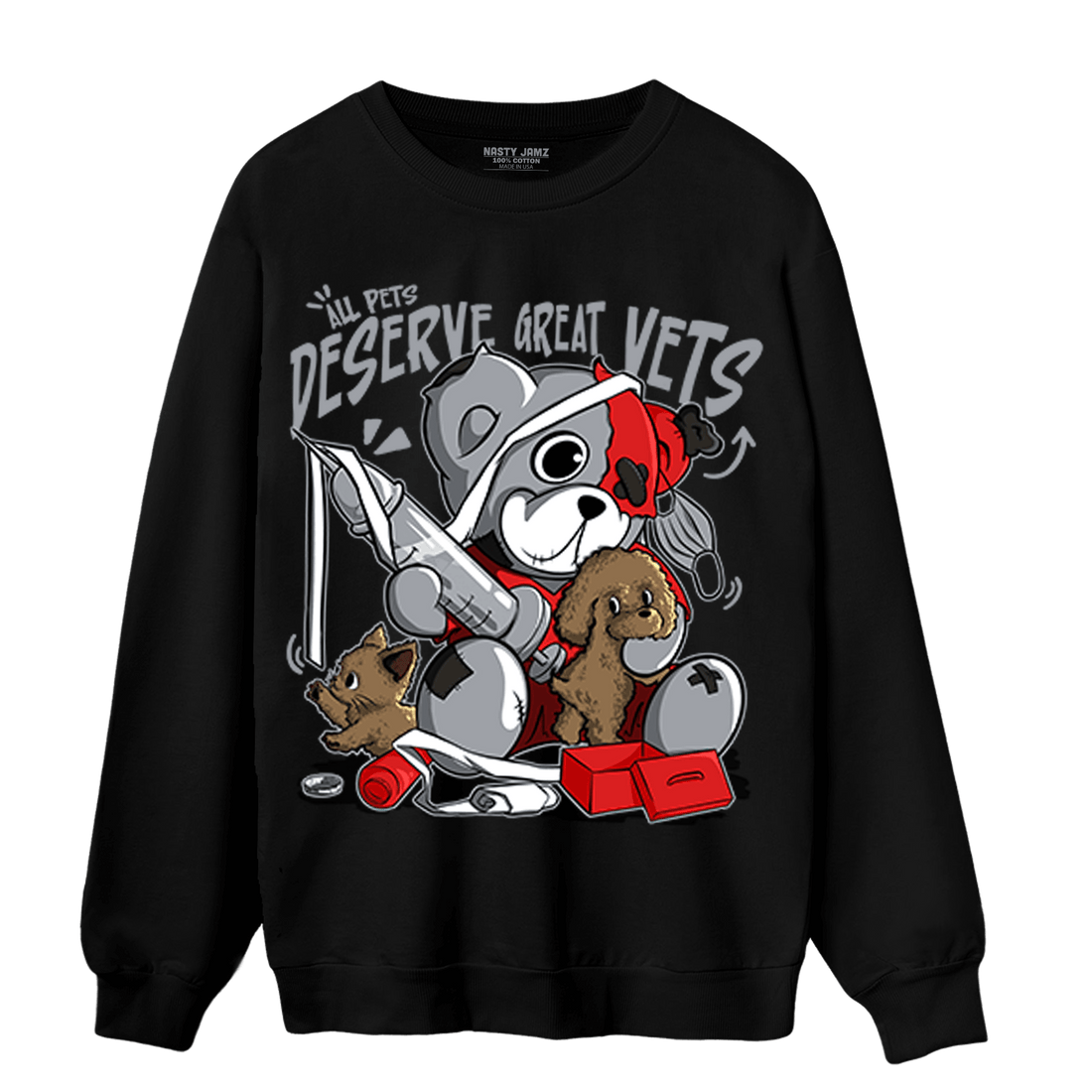 Bred Reimagined 4s Sweatshirt Match Veterinary BER - NastyJamz
