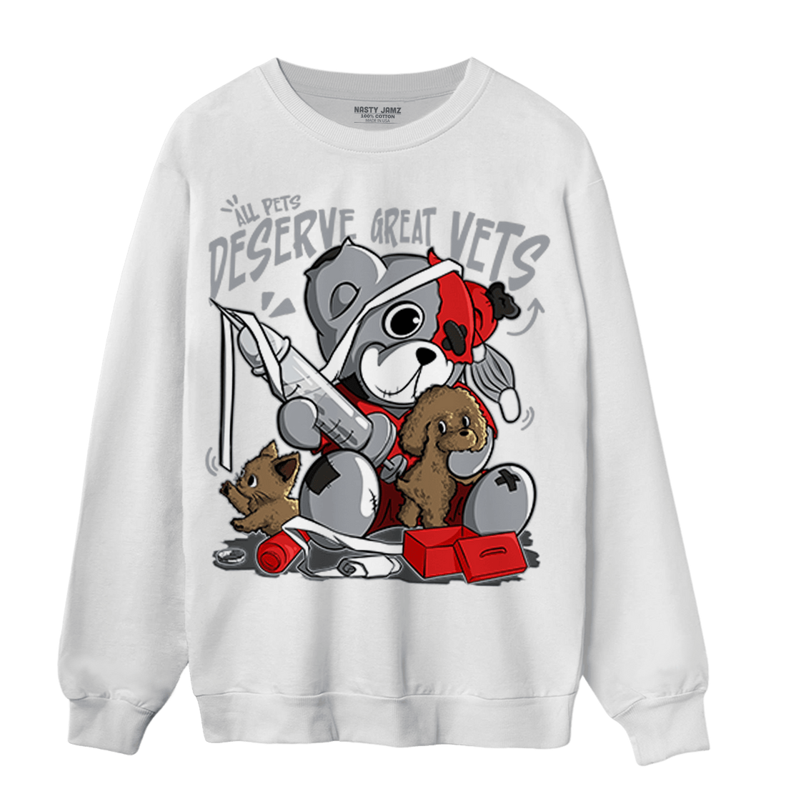 Bred Reimagined 4s Sweatshirt Match Veterinary BER - NastyJamz