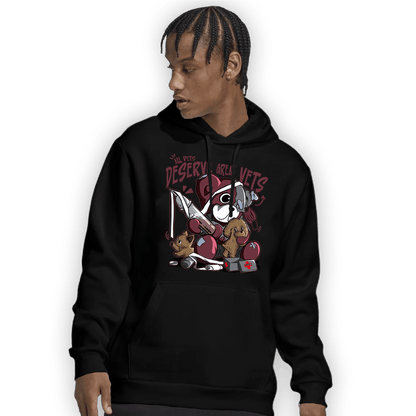 Burgundy 5s Hoodie Match Veterinary BER - NastyJamz