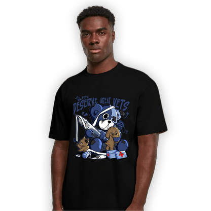 Midnight Navy 5s T Shirt Match Veterinary BER - NastyJamz