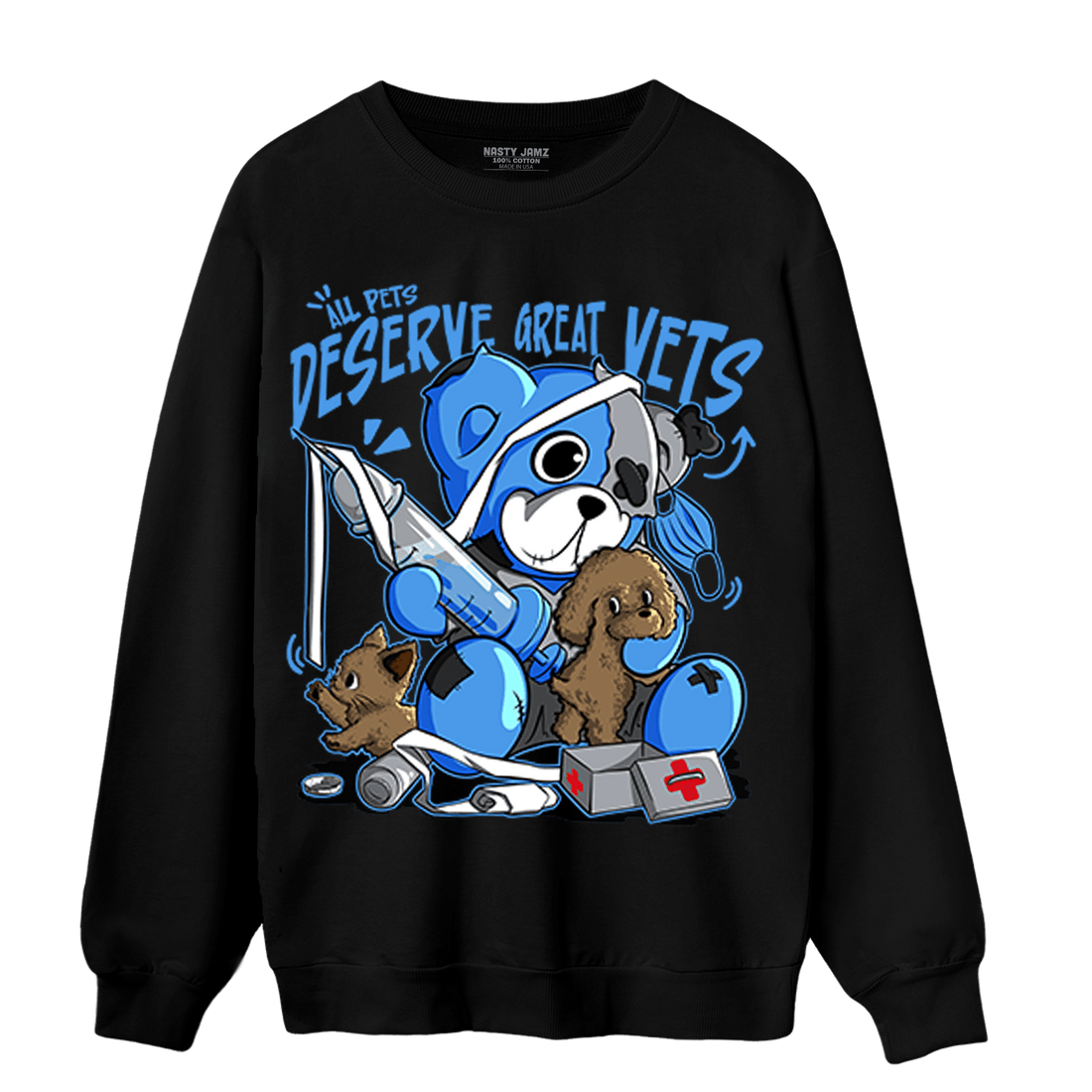 University Blue 5s Sweatshirt Match Veterinary BER - NastyJamz