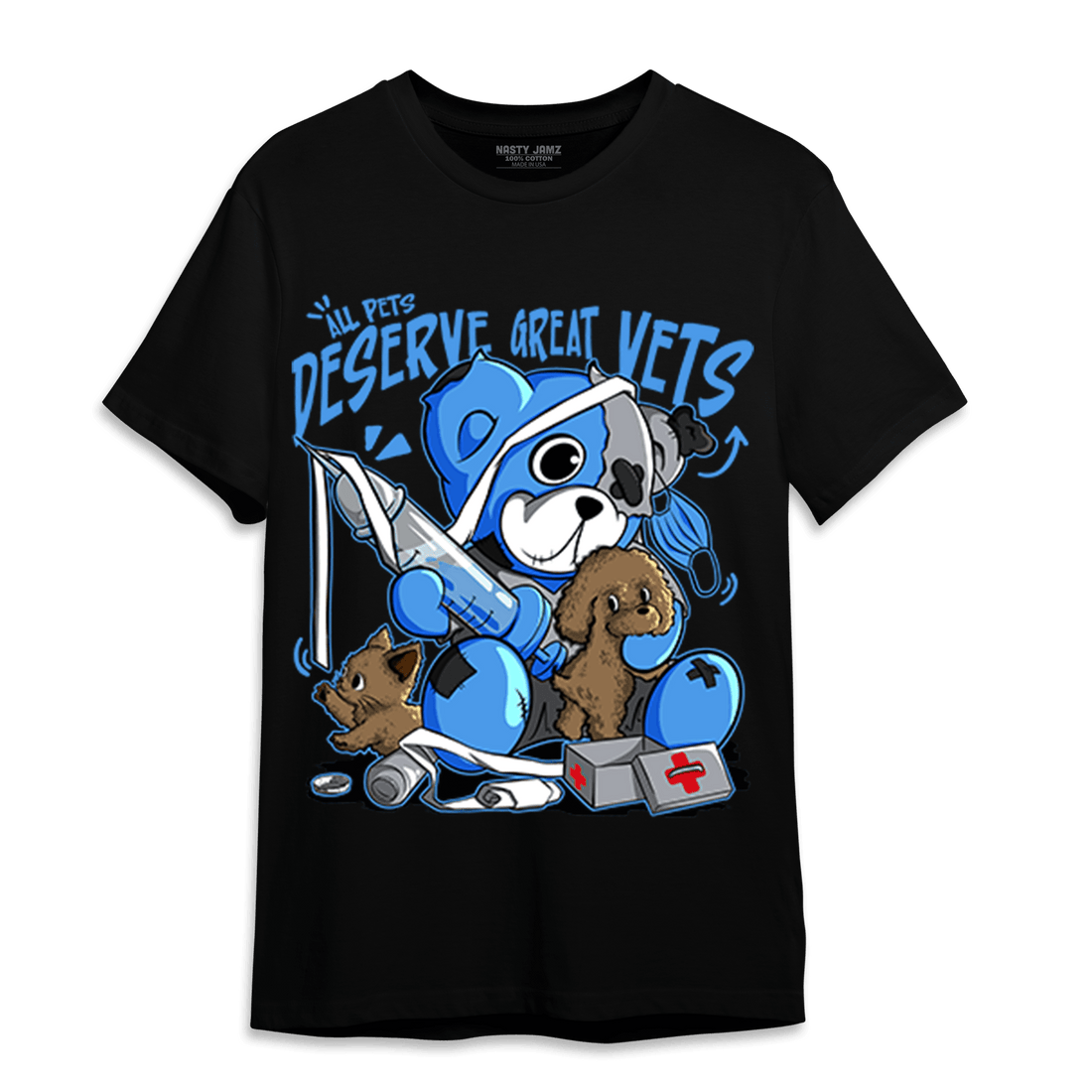 University Blue 5s T Shirt Match Veterinary BER - NastyJamz