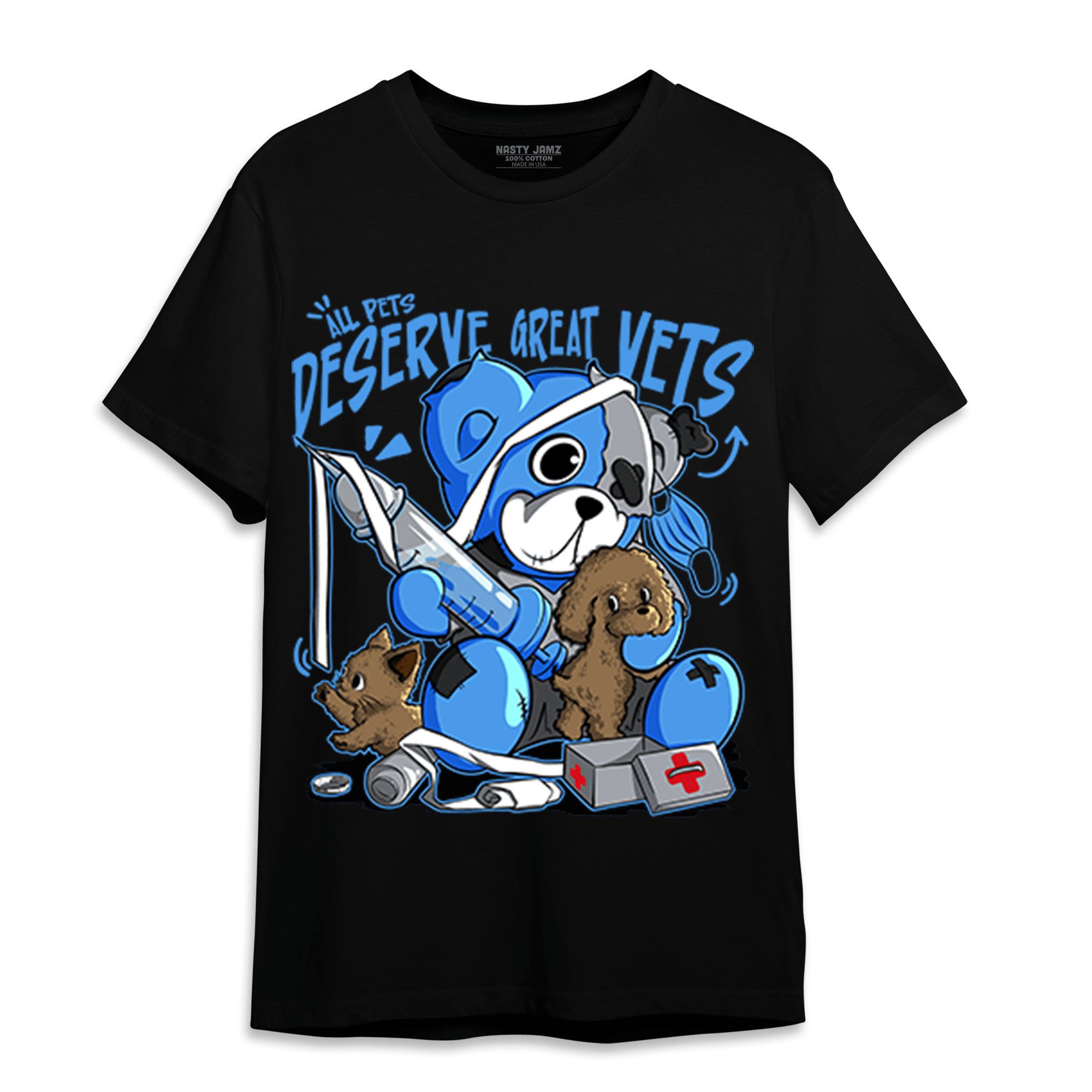 University Blue 5s T Shirt Match Veterinary BER - NastyJamz