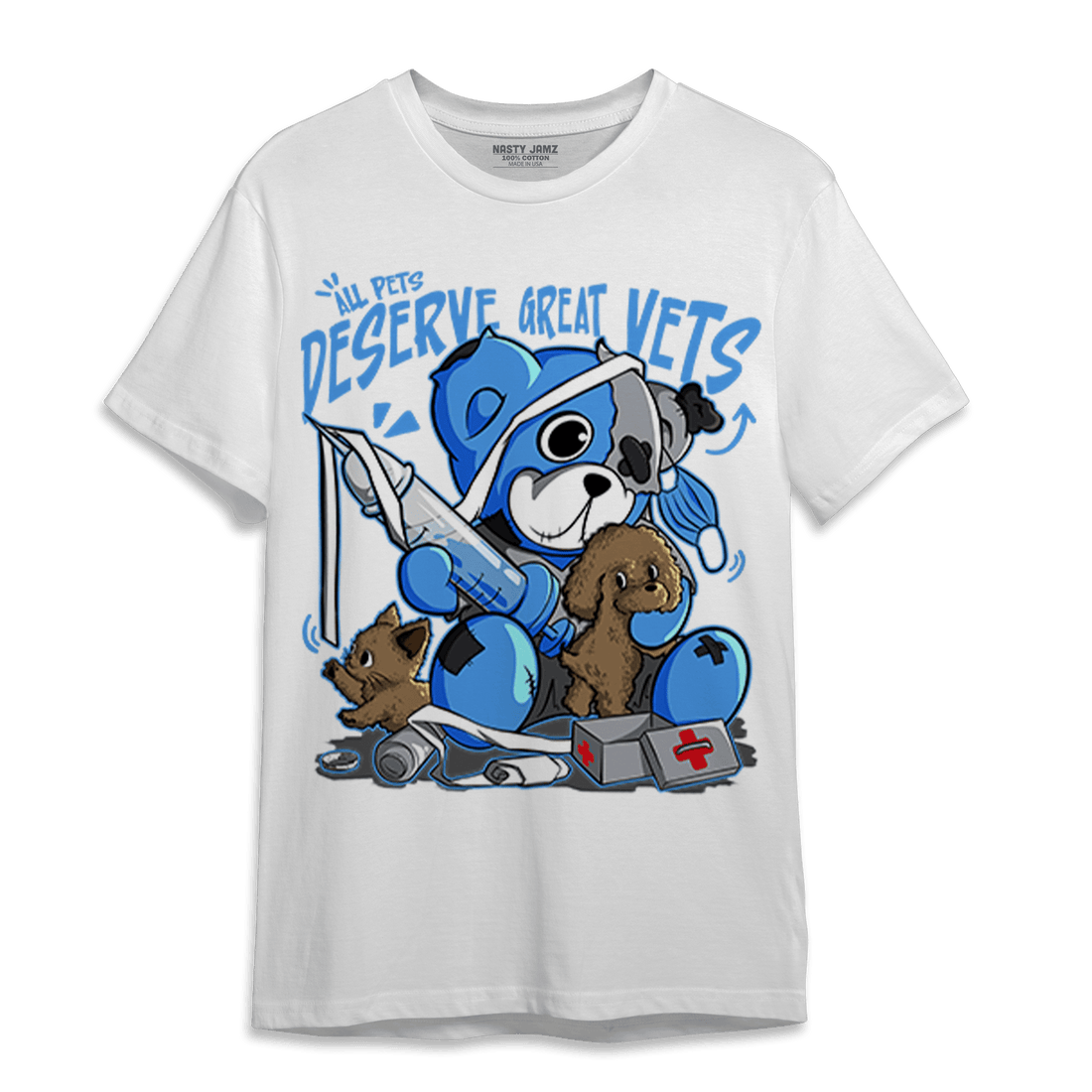 University Blue 5s T Shirt Match Veterinary BER - NastyJamz