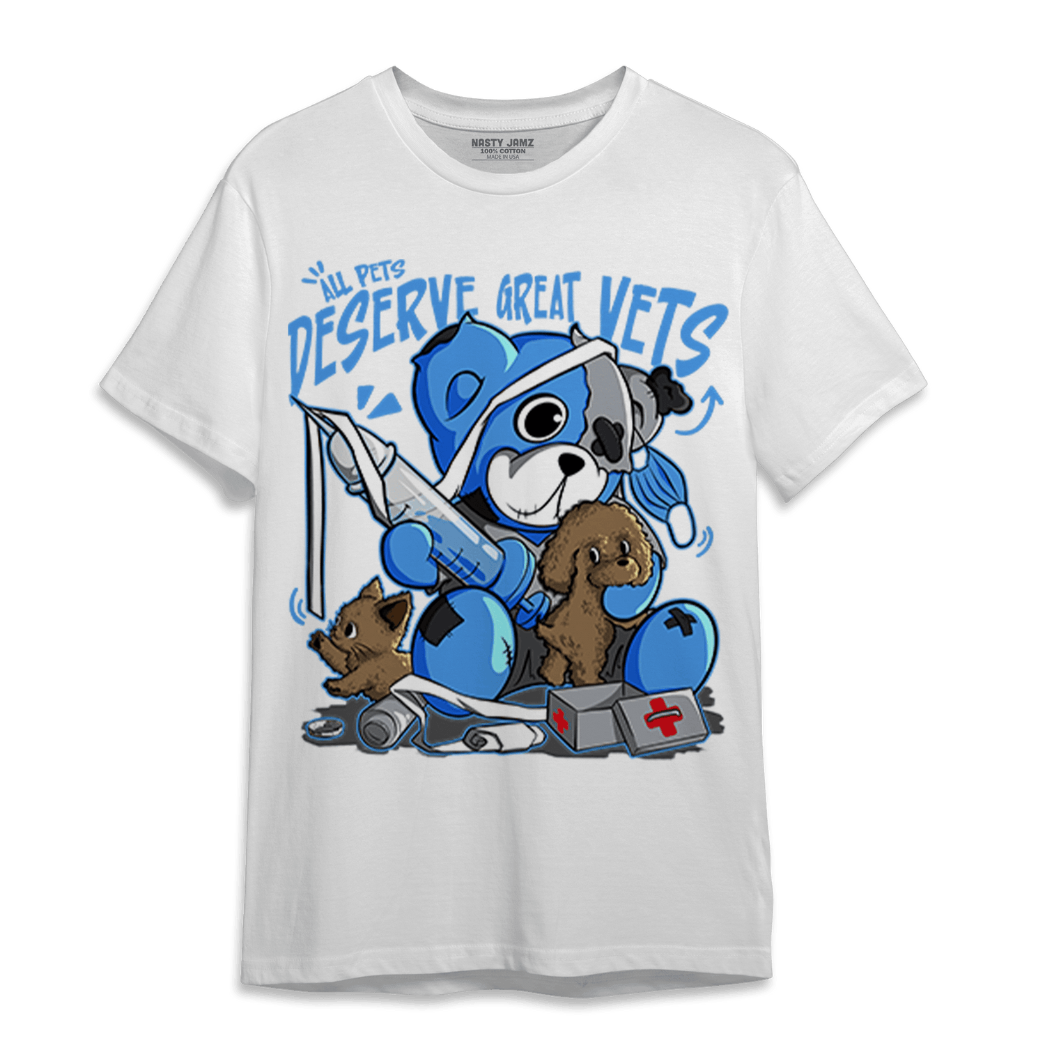University Blue 5s T Shirt Match Veterinary BER - NastyJamz