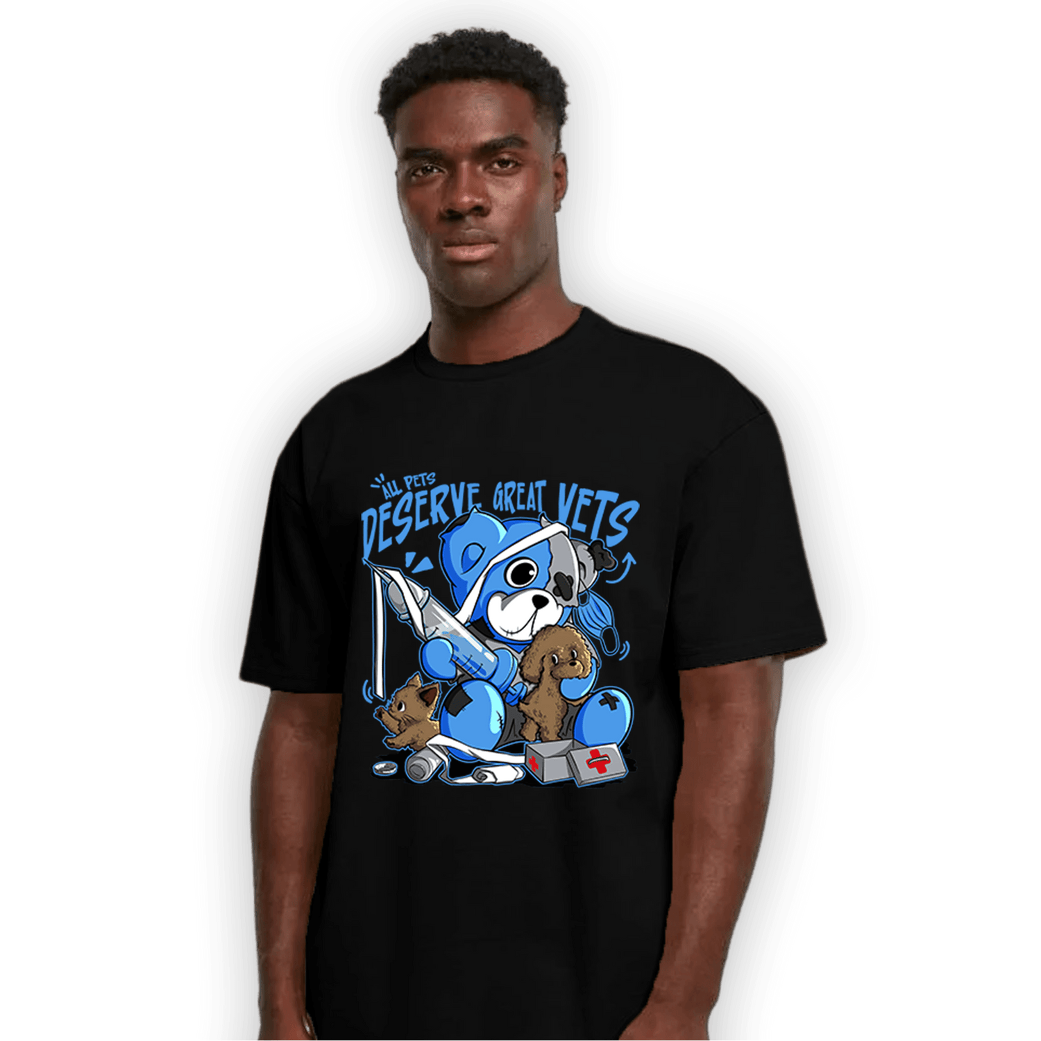 University Blue 5s T Shirt Match Veterinary BER - NastyJamz