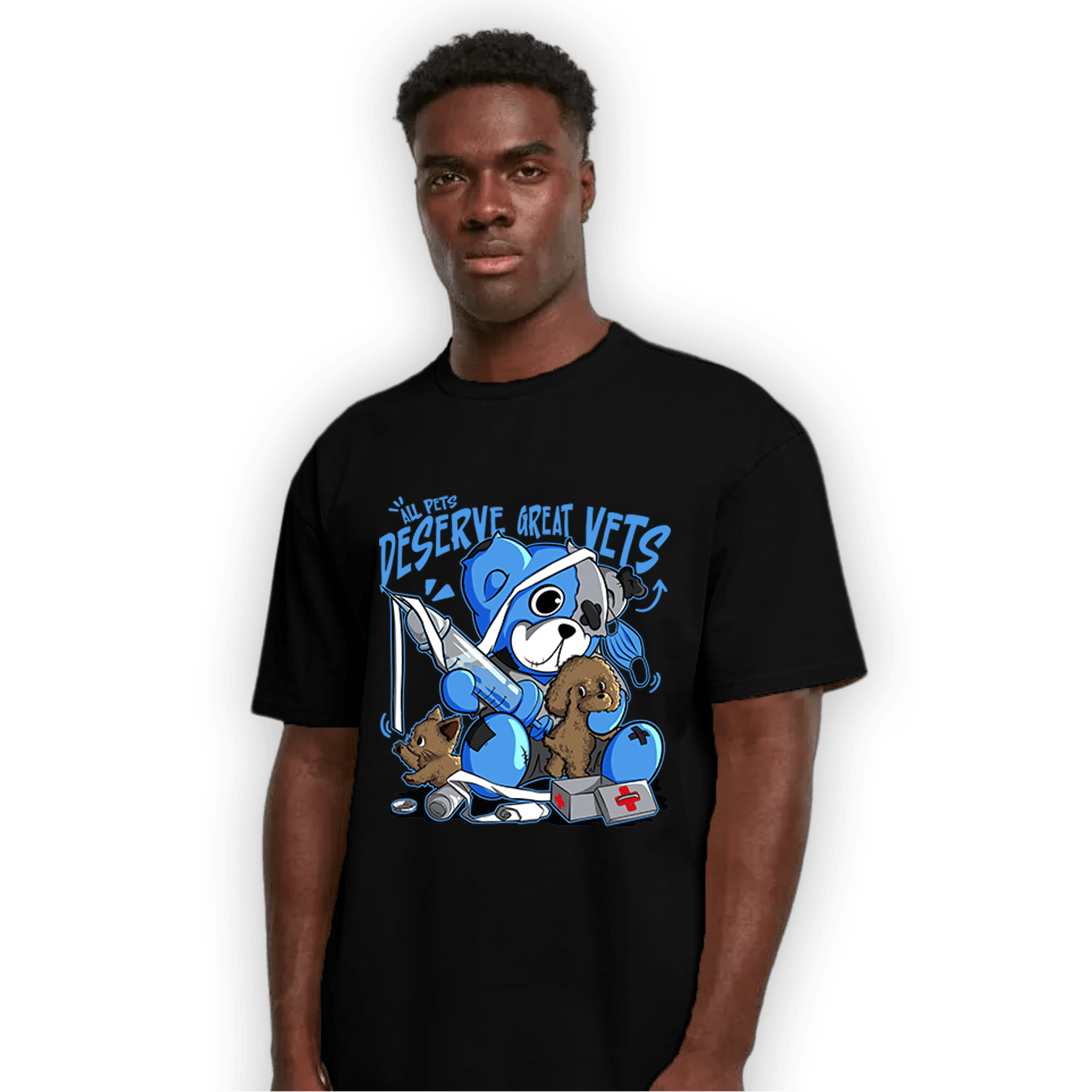 University Blue 5s T Shirt Match Veterinary BER - NastyJamz