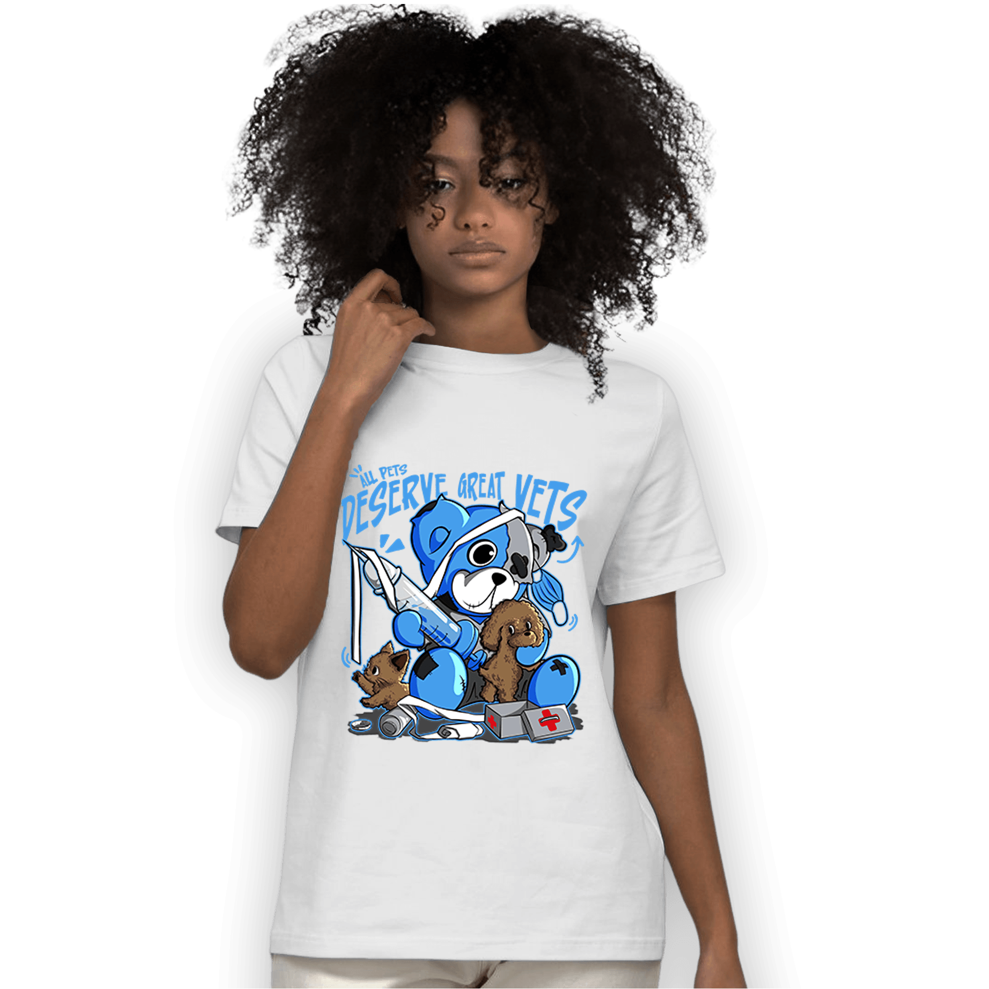 University Blue 5s T Shirt Match Veterinary BER - NastyJamz