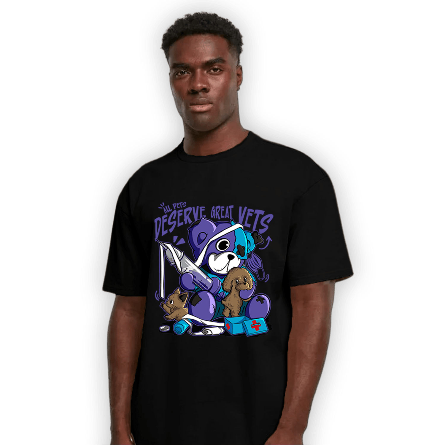 Aqua 6s T Shirt Match Veterinary BER - NastyJamz