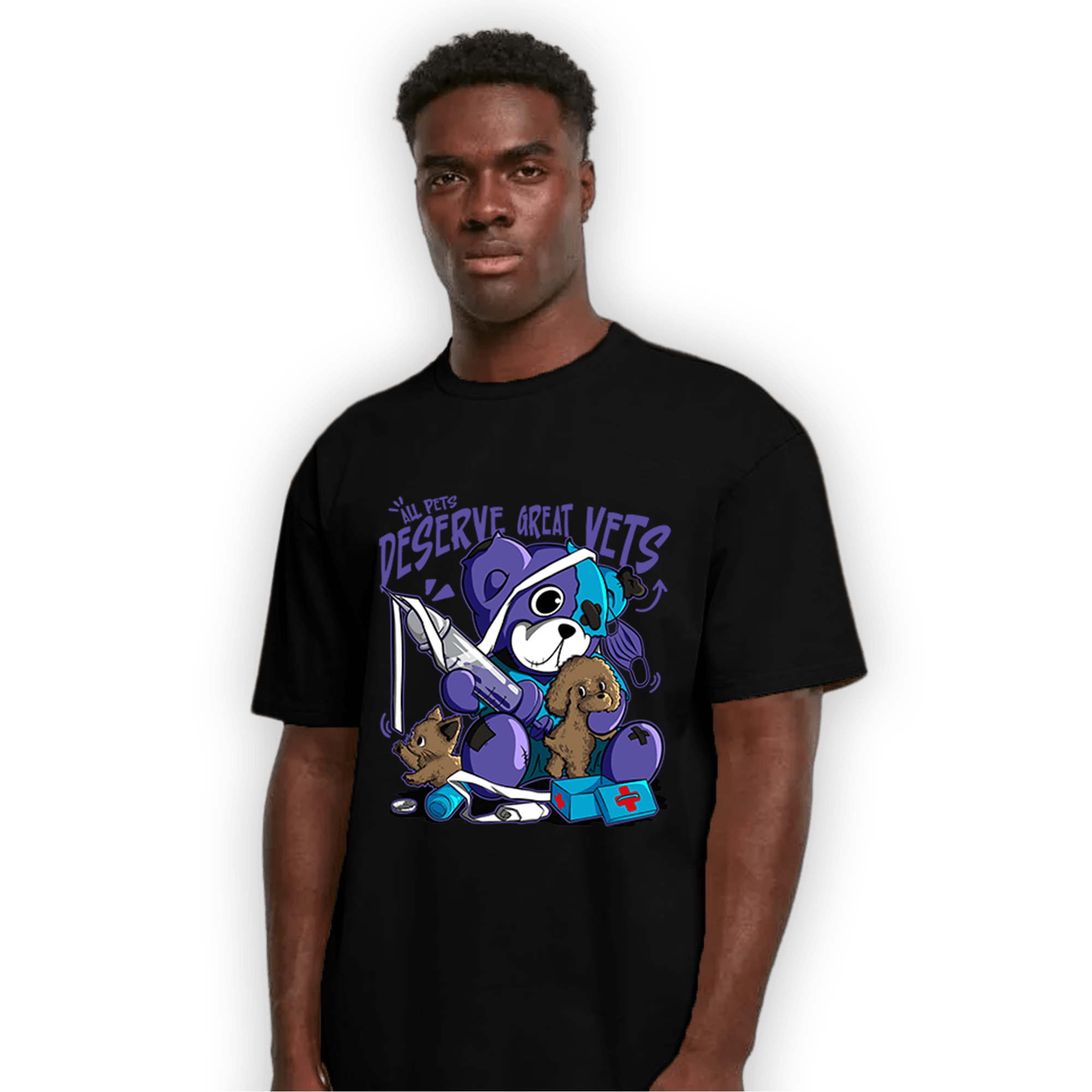 Aqua 6s T Shirt Match Veterinary BER - NastyJamz