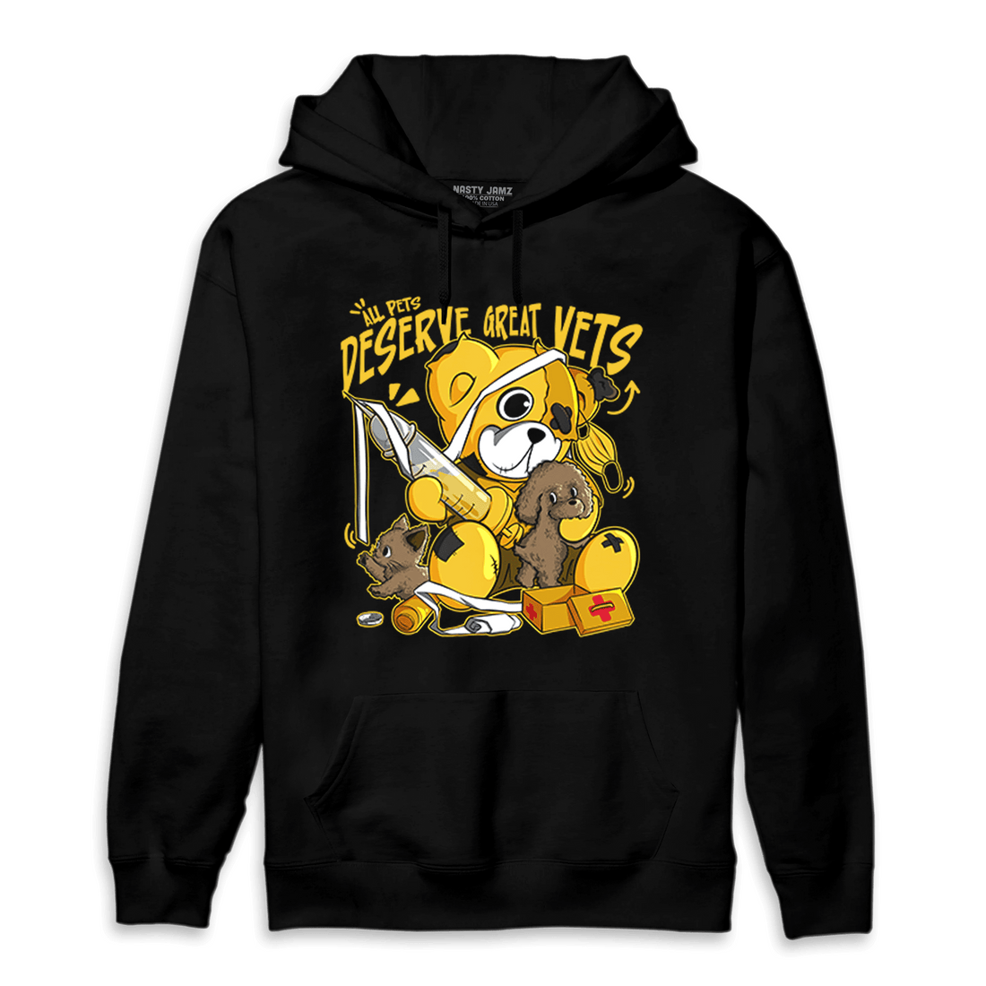 Yellow Ochre 6s Hoodie Match Veterinary BER - NastyJamz