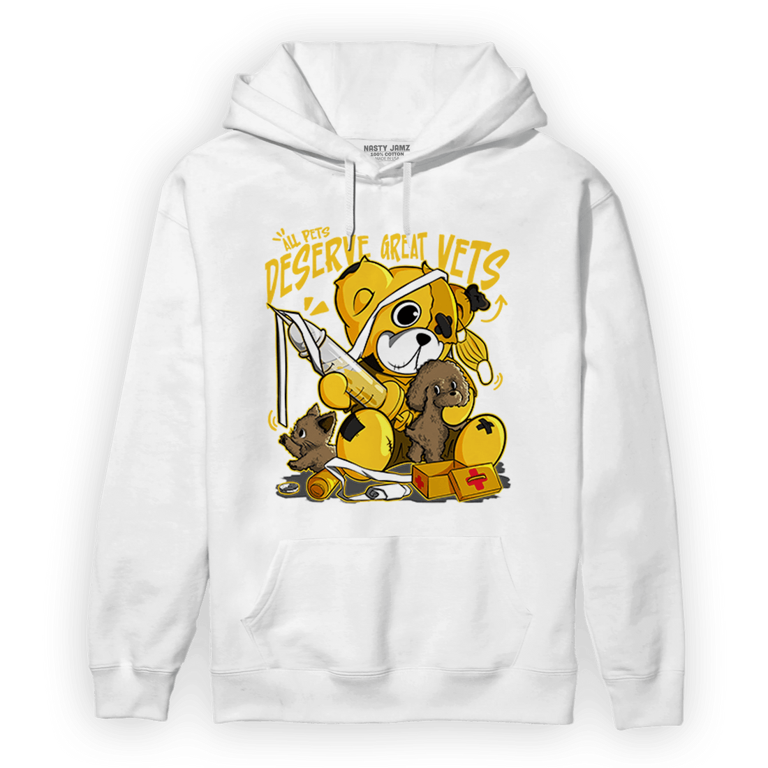 Yellow Ochre 6s Hoodie Match Veterinary BER - NastyJamz