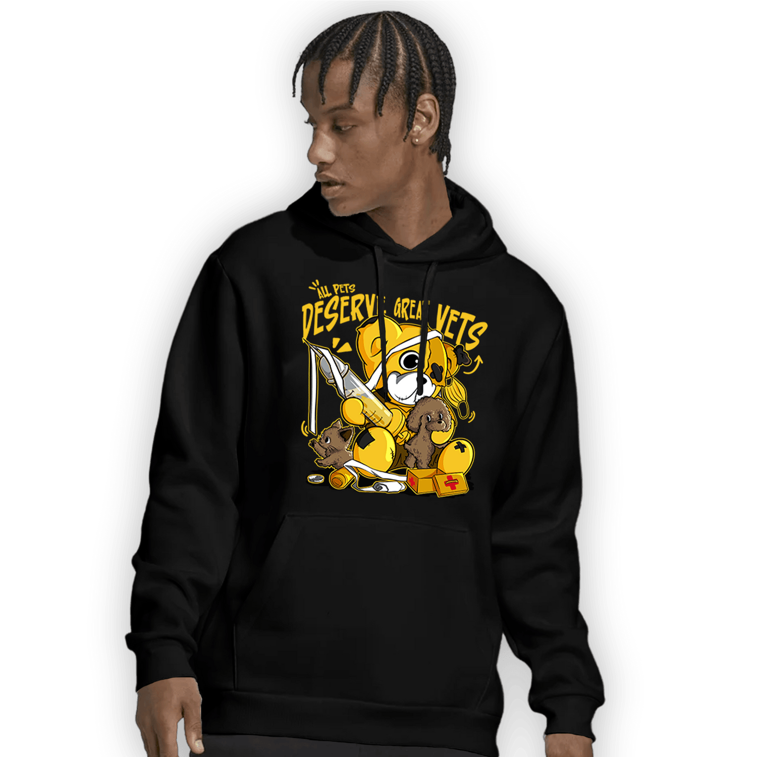 Yellow Ochre 6s Hoodie Match Veterinary BER - NastyJamz