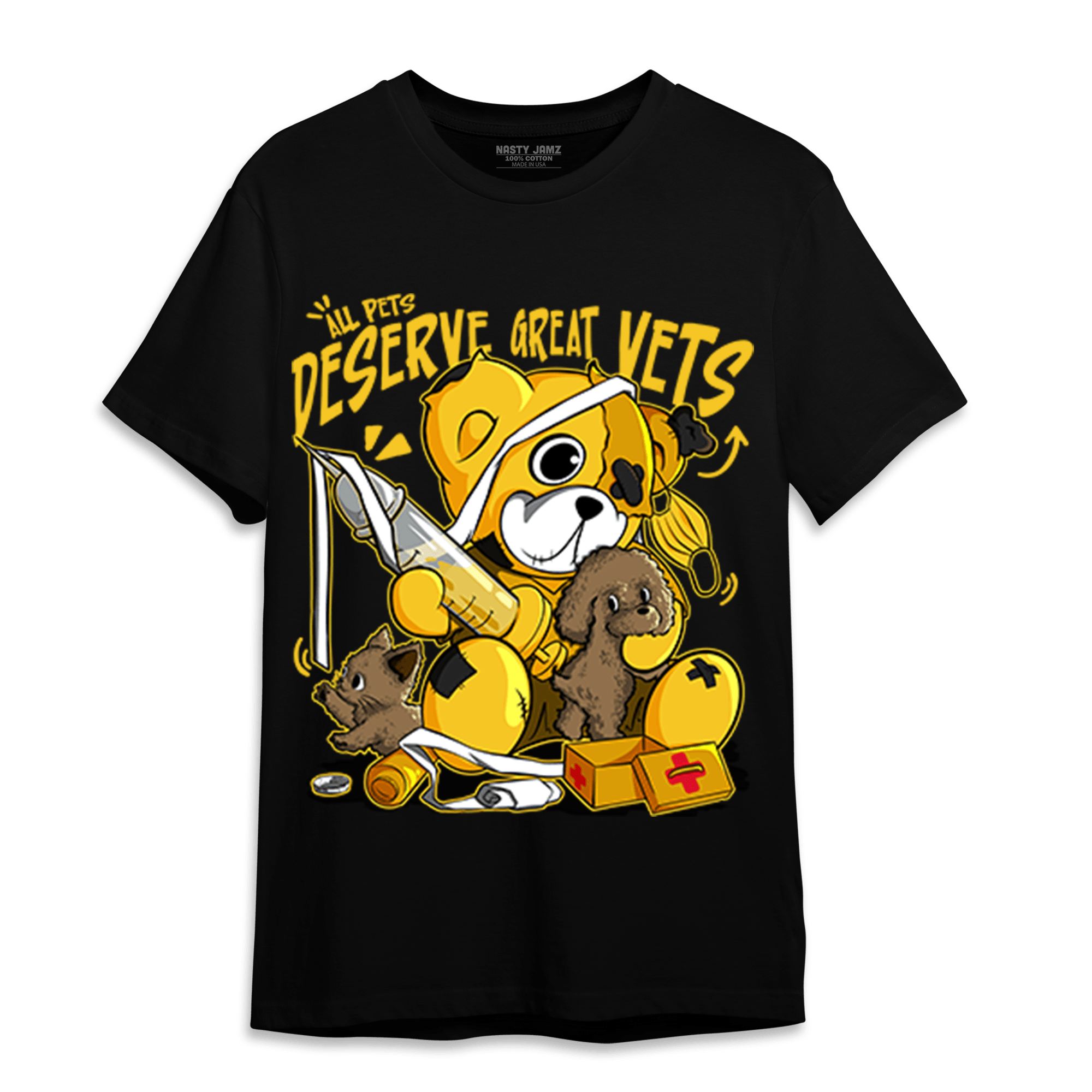 Yellow Ochre 6s T Shirt Match Veterinary BER - NastyJamz