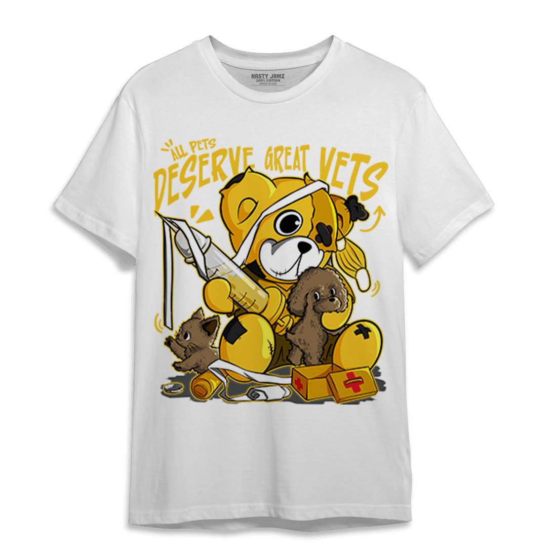 Yellow Ochre 6s T Shirt Match Veterinary BER - NastyJamz