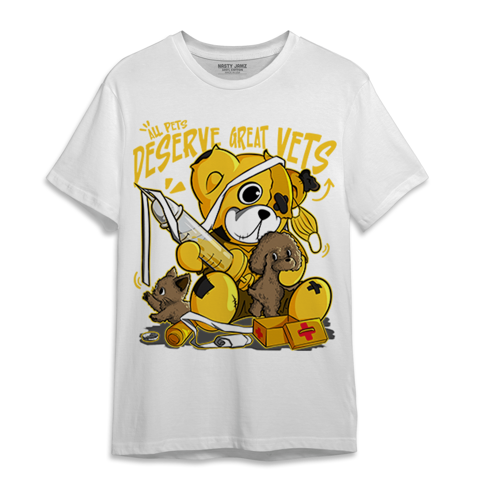 Yellow Ochre 6s T Shirt Match Veterinary BER - NastyJamz