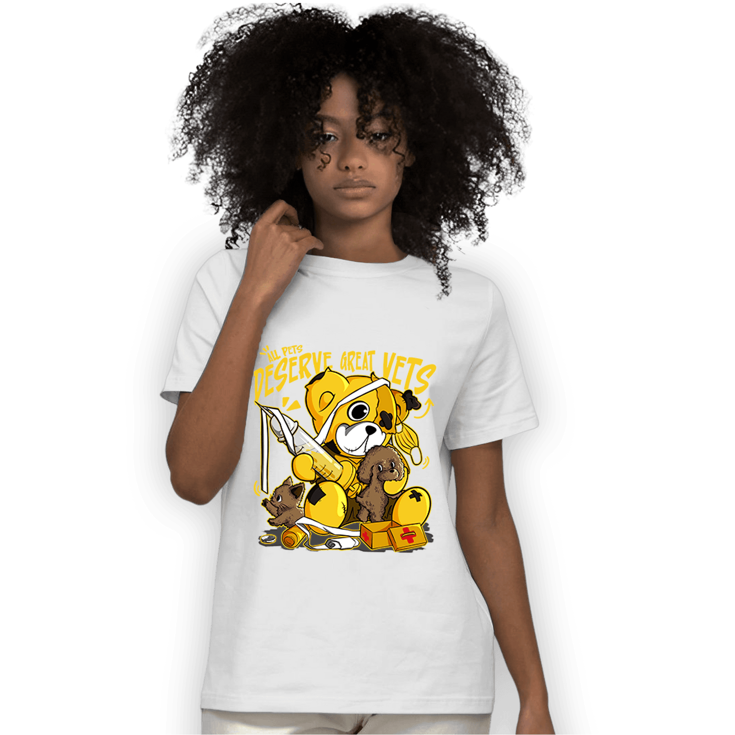 Yellow Ochre 6s T Shirt Match Veterinary BER - NastyJamz