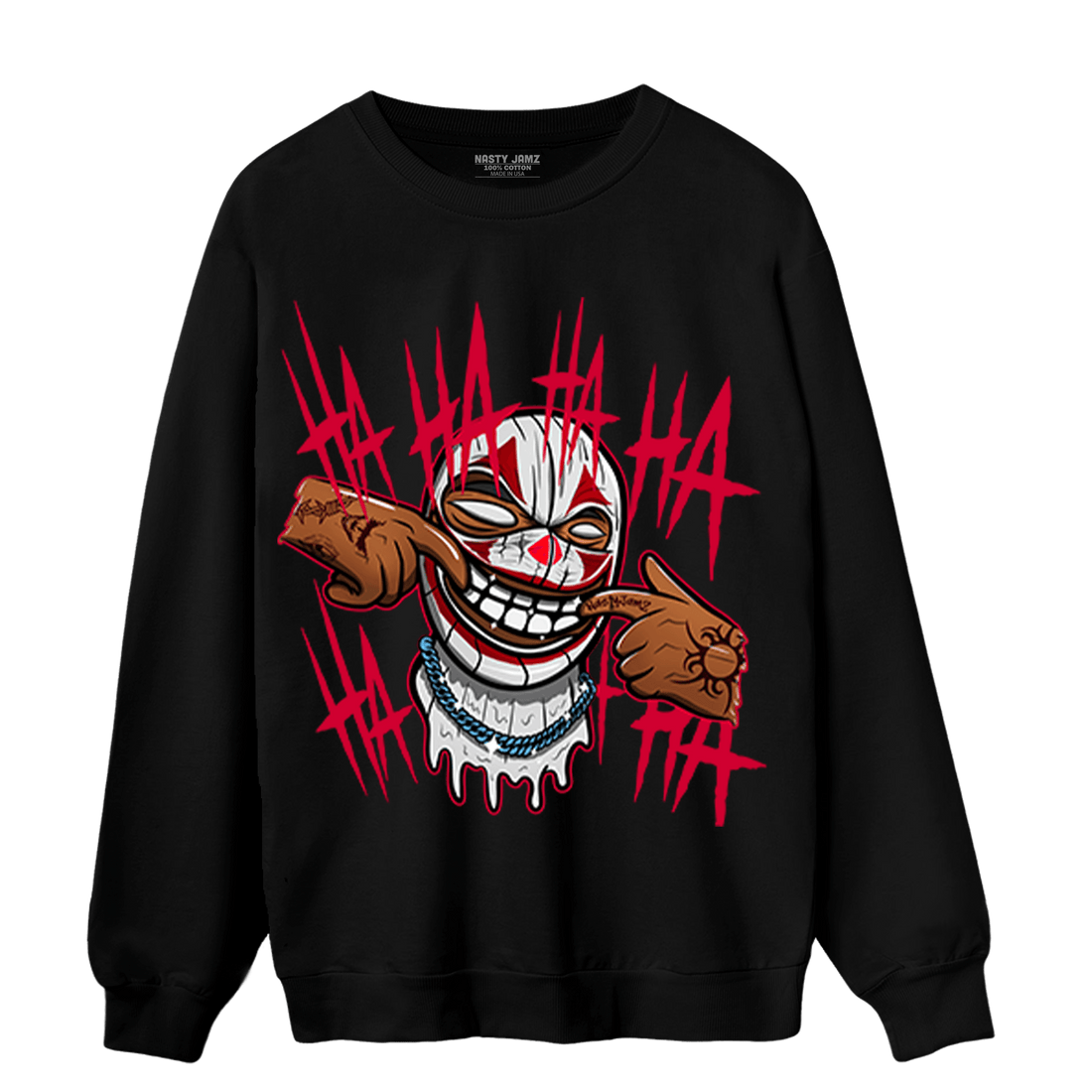 Cherry 11s Sweatshirt Match We Are All Clowns - NastyJamz