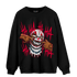 Cherry 11s Sweatshirt Match We Are All Clowns - NastyJamz