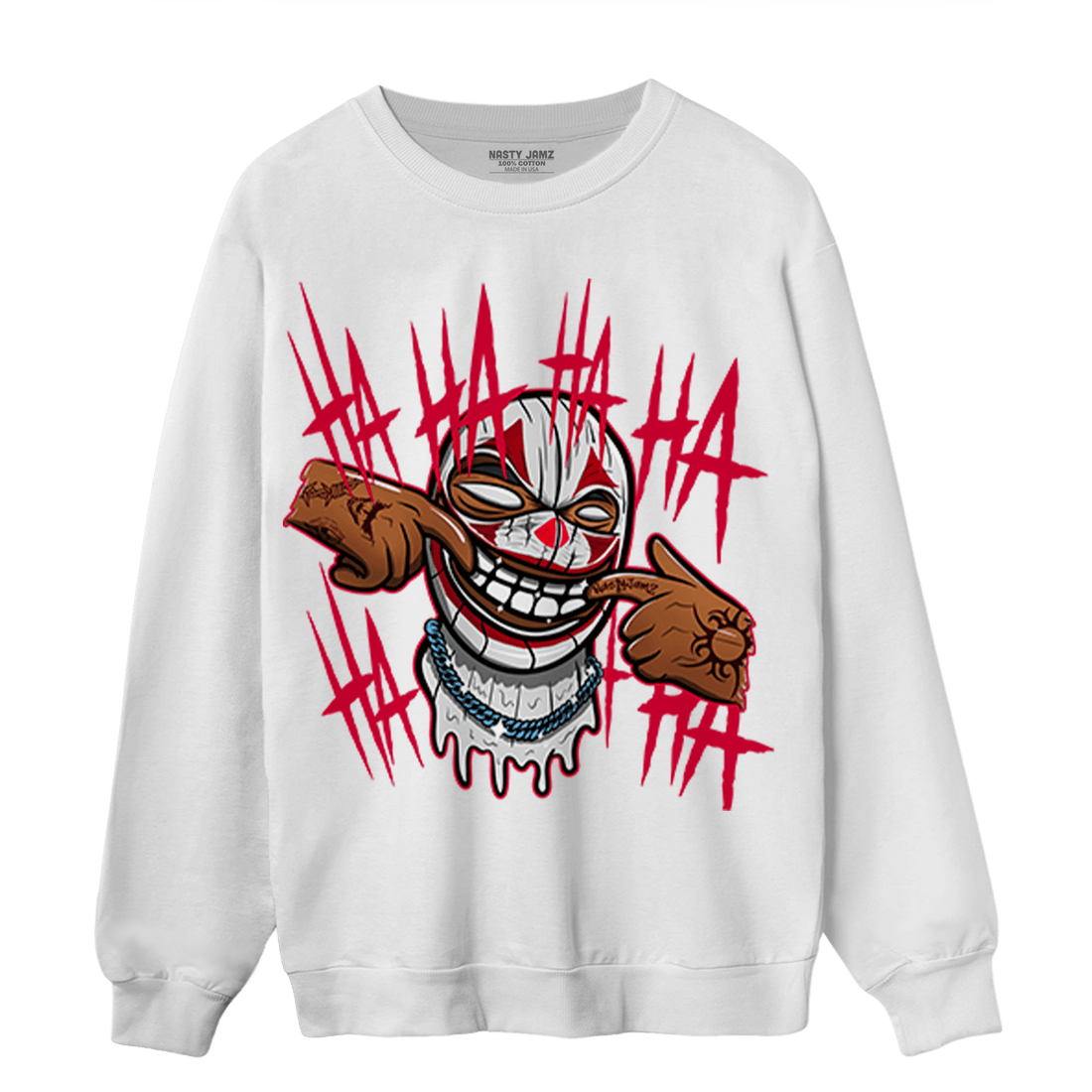 Cherry 11s Sweatshirt Match We Are All Clowns - NastyJamz