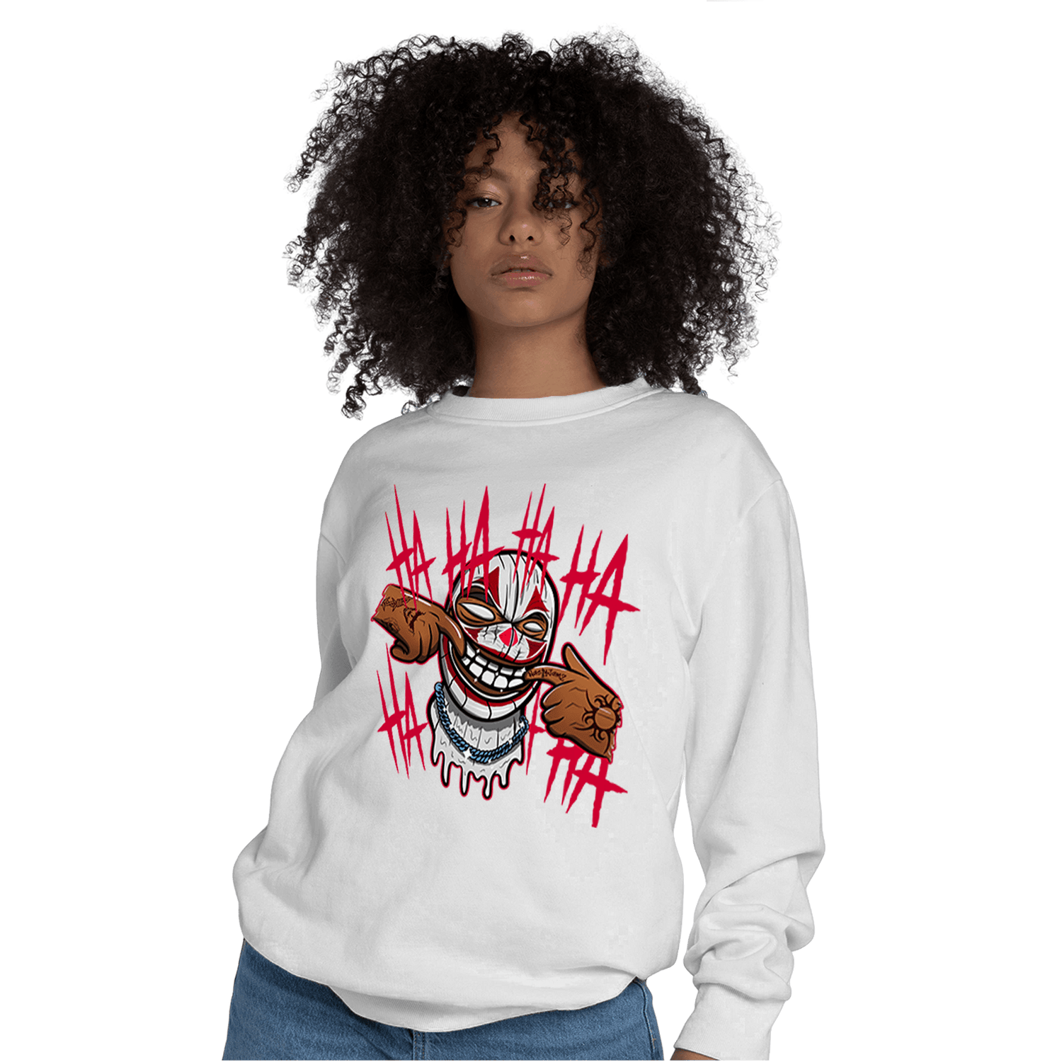 Cherry 11s Sweatshirt Match We Are All Clowns - NastyJamz