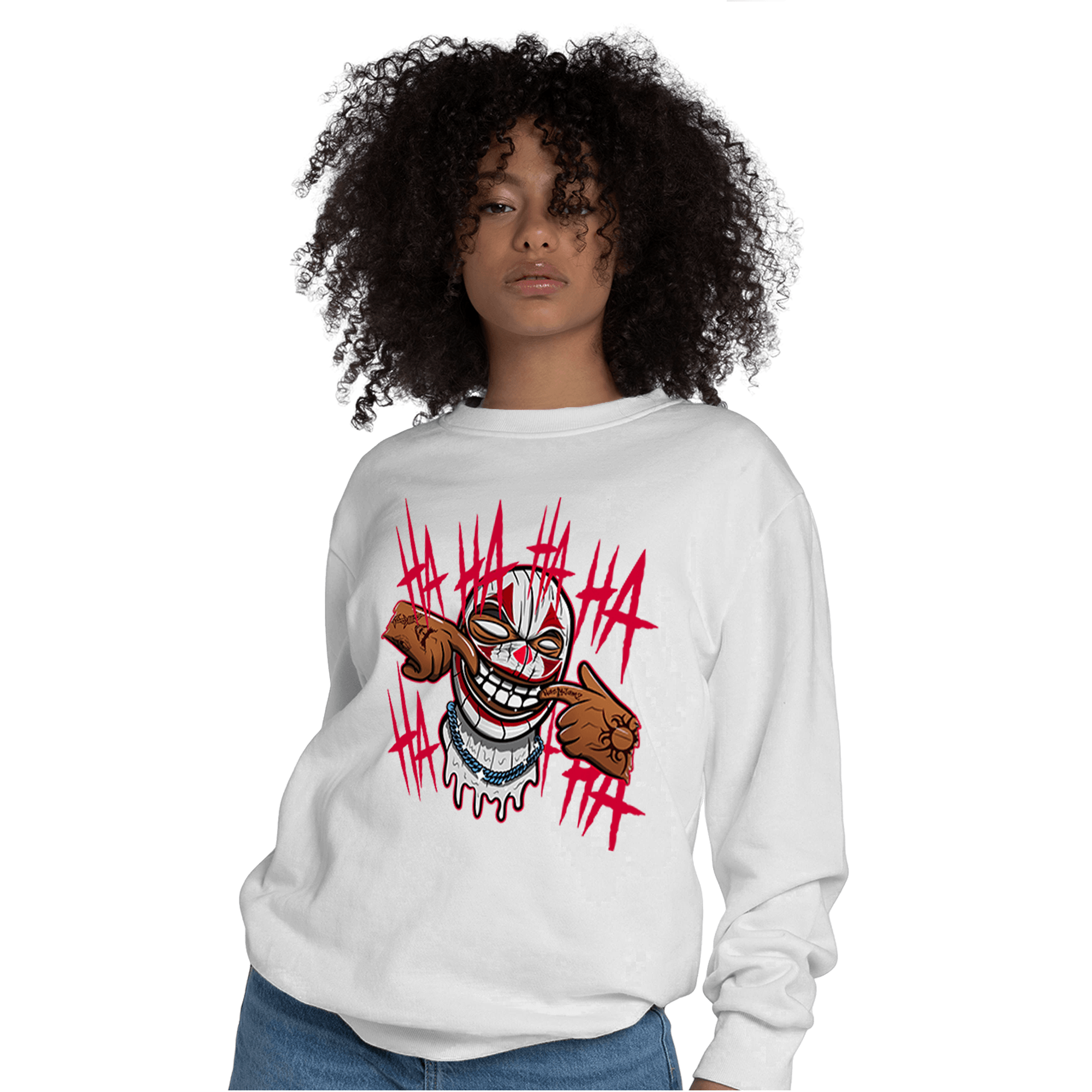 Cherry 11s Sweatshirt Match We Are All Clowns - NastyJamz
