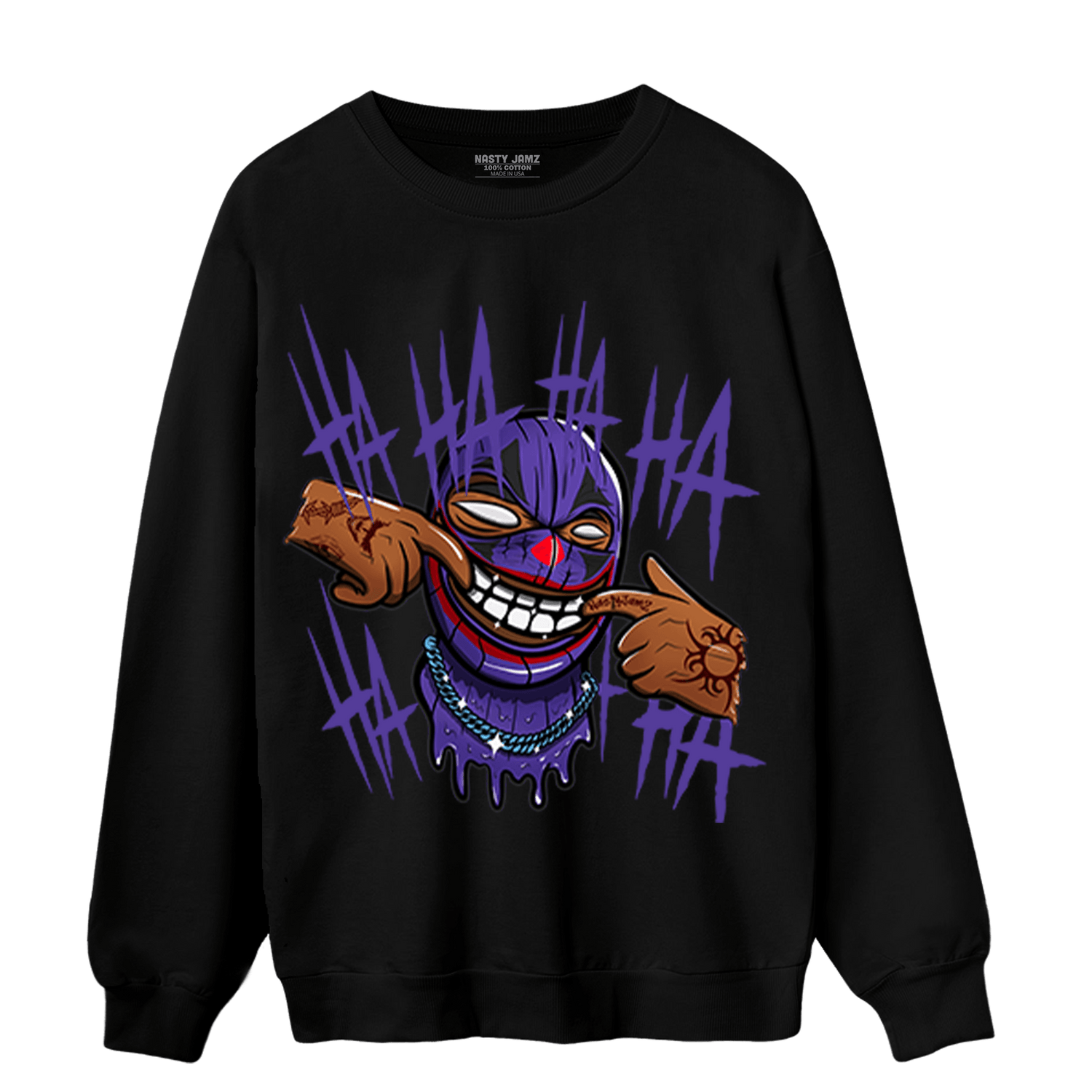 Field Purple 12s Sweatshirt Match We Are All Clowns - NastyJamz