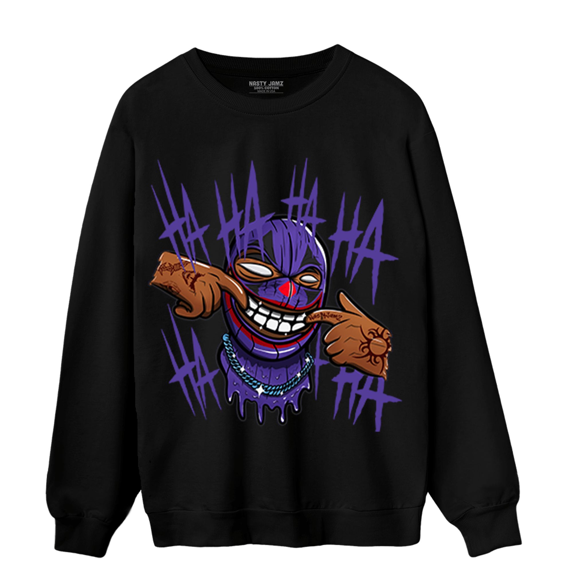 Field Purple 12s Sweatshirt Match We Are All Clowns - NastyJamz