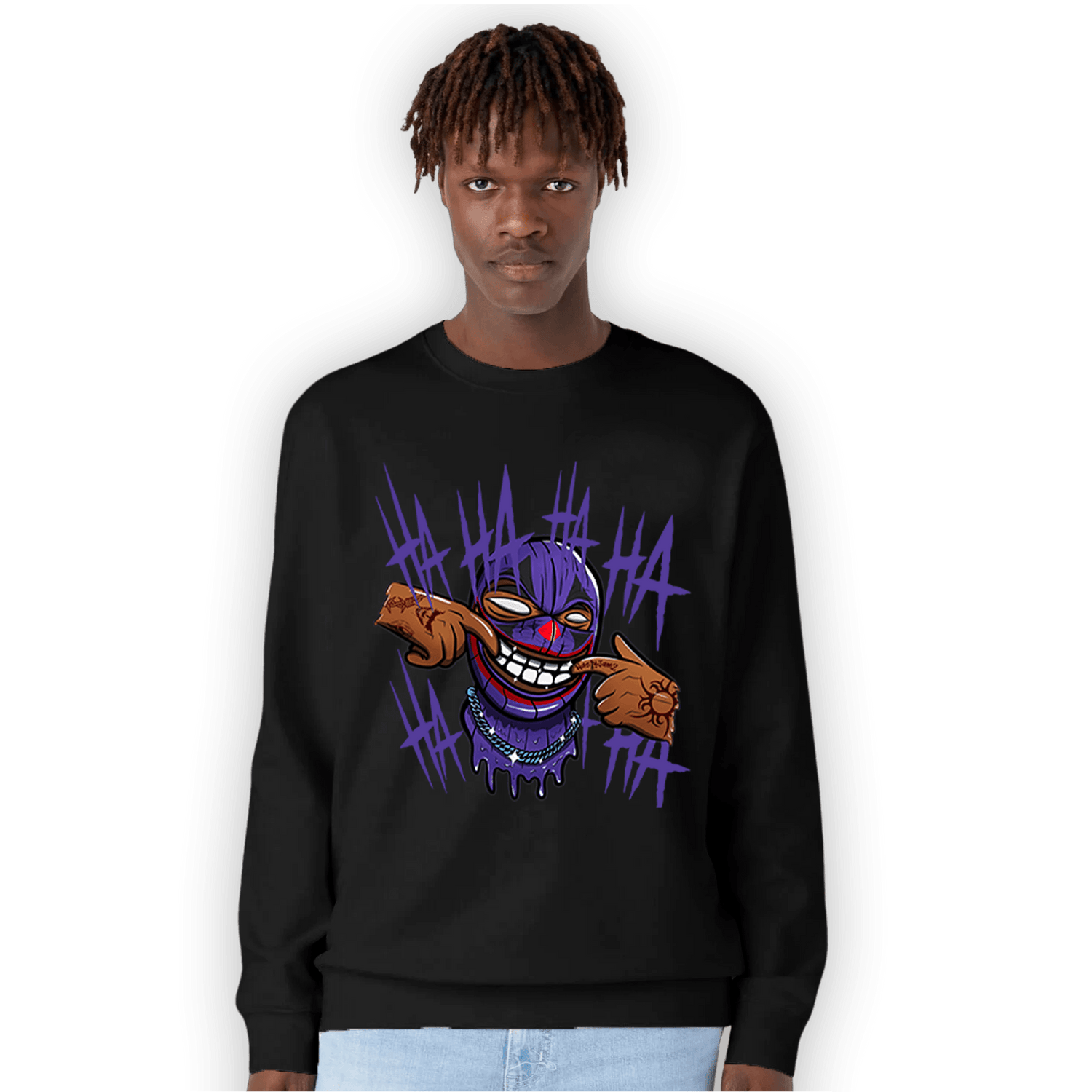 Field Purple 12s Sweatshirt Match We Are All Clowns - NastyJamz