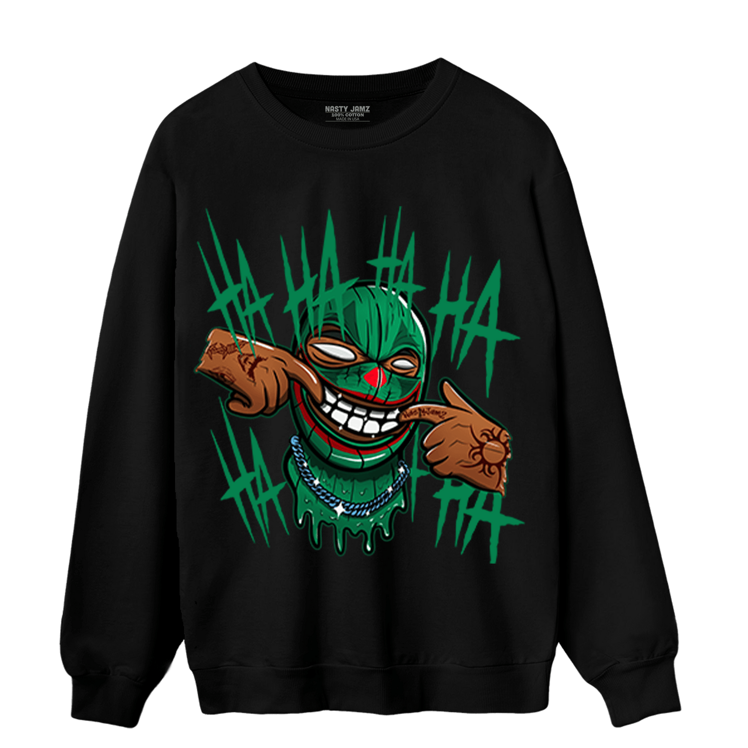 Celtic Lucky Green 1s Sweatshirt Match We Are All Clowns - NastyJamz