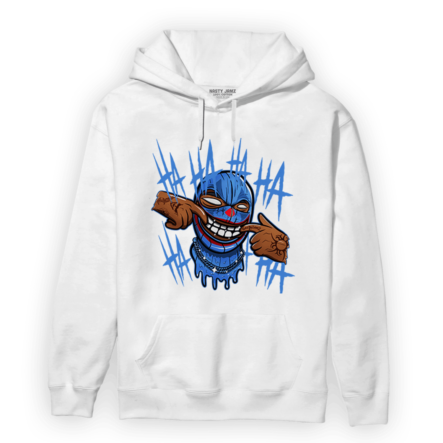 University Blue Toe 1s Hoodie Match We Are All Clowns - NastyJamz