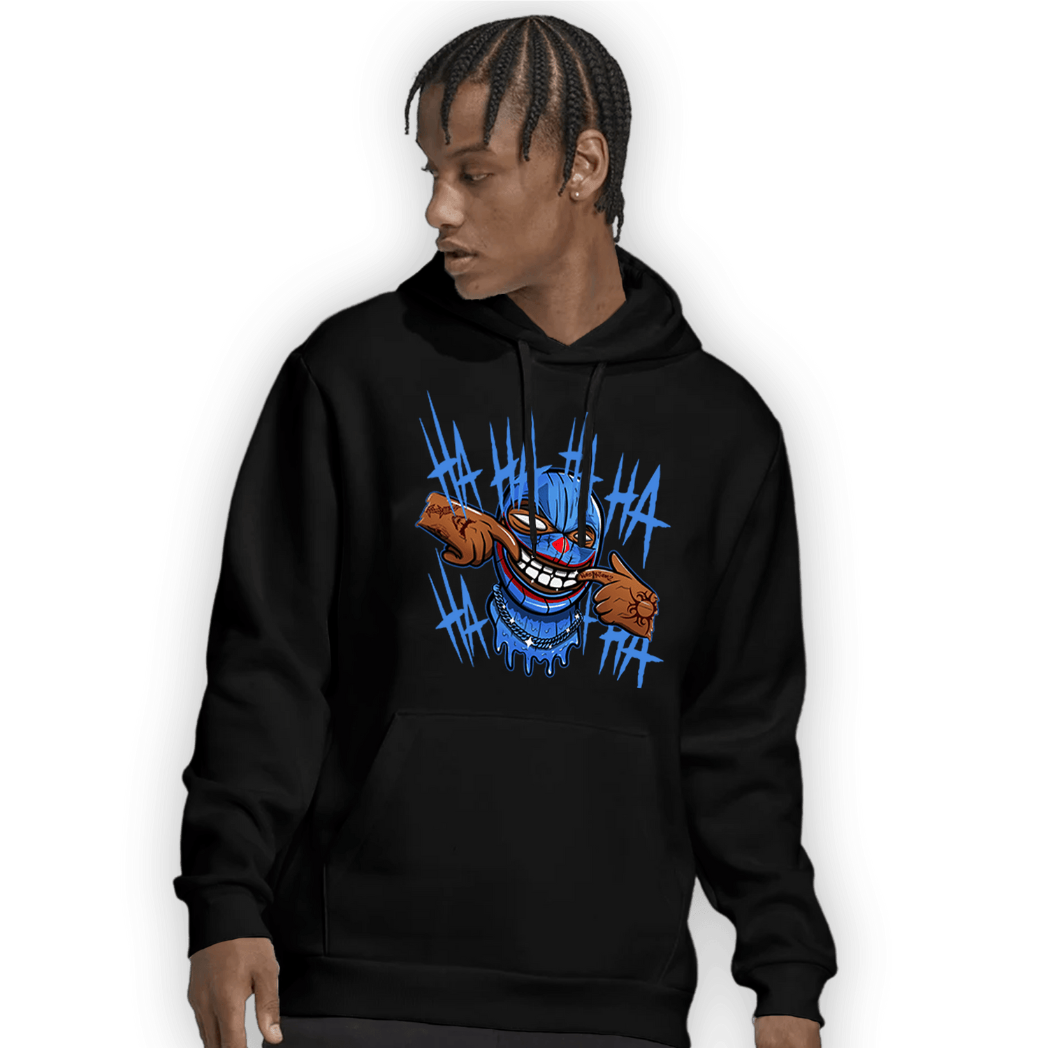 University Blue Toe 1s Hoodie Match We Are All Clowns - NastyJamz