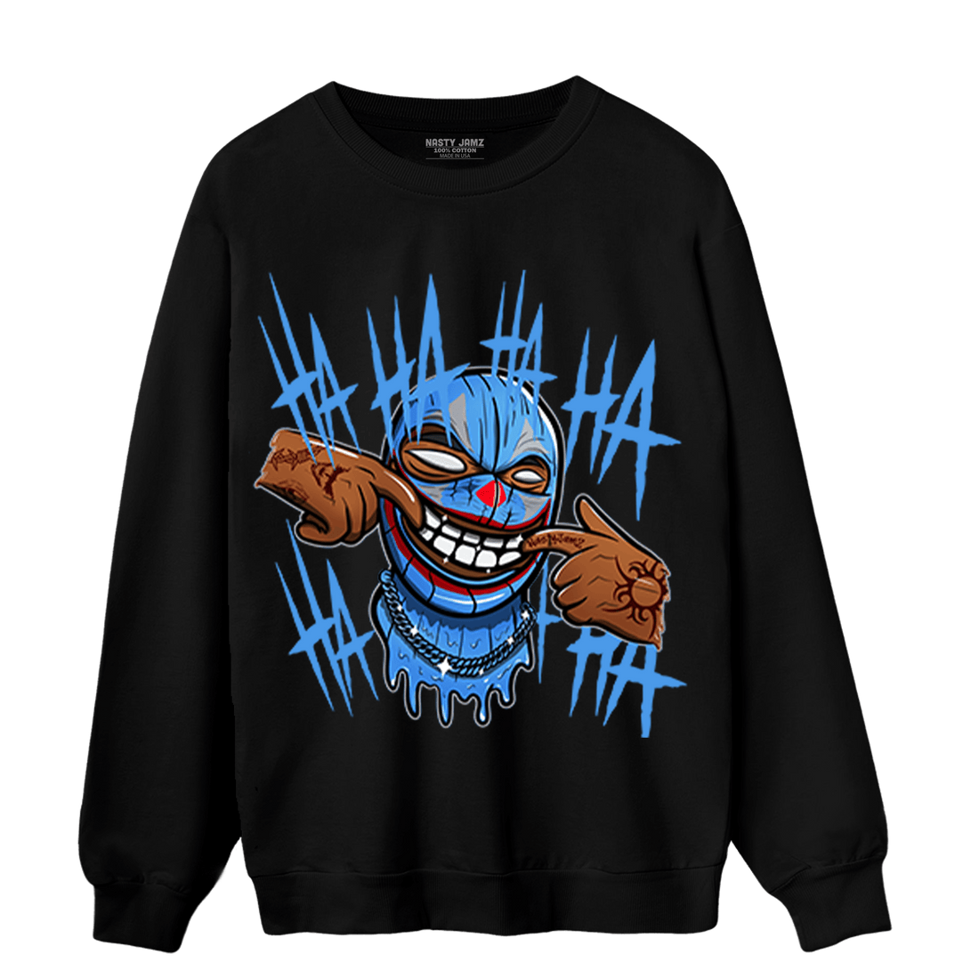 University Blue 5s Sweatshirt Match We Are All Clowns - NastyJamz