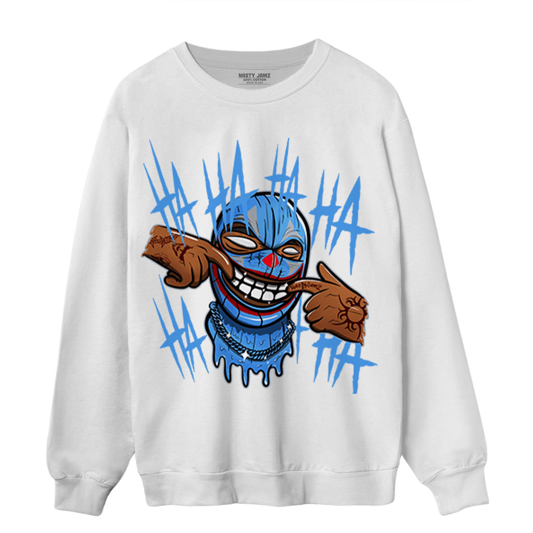 University Blue 5s Sweatshirt Match We Are All Clowns - NastyJamz