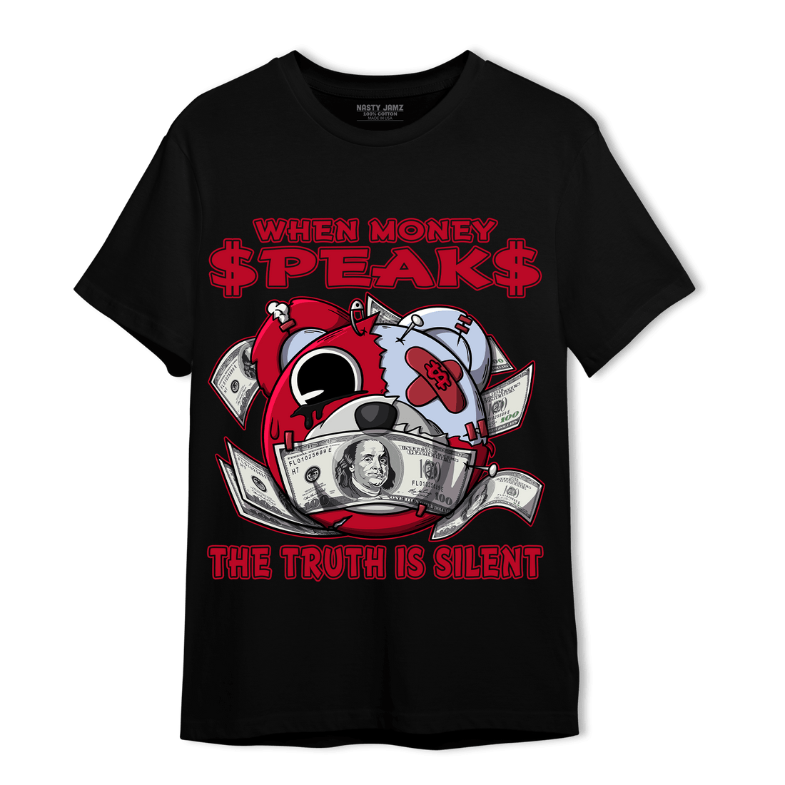 Cherry 11s T Shirt Match When Money Speaks Ber - NastyJamz