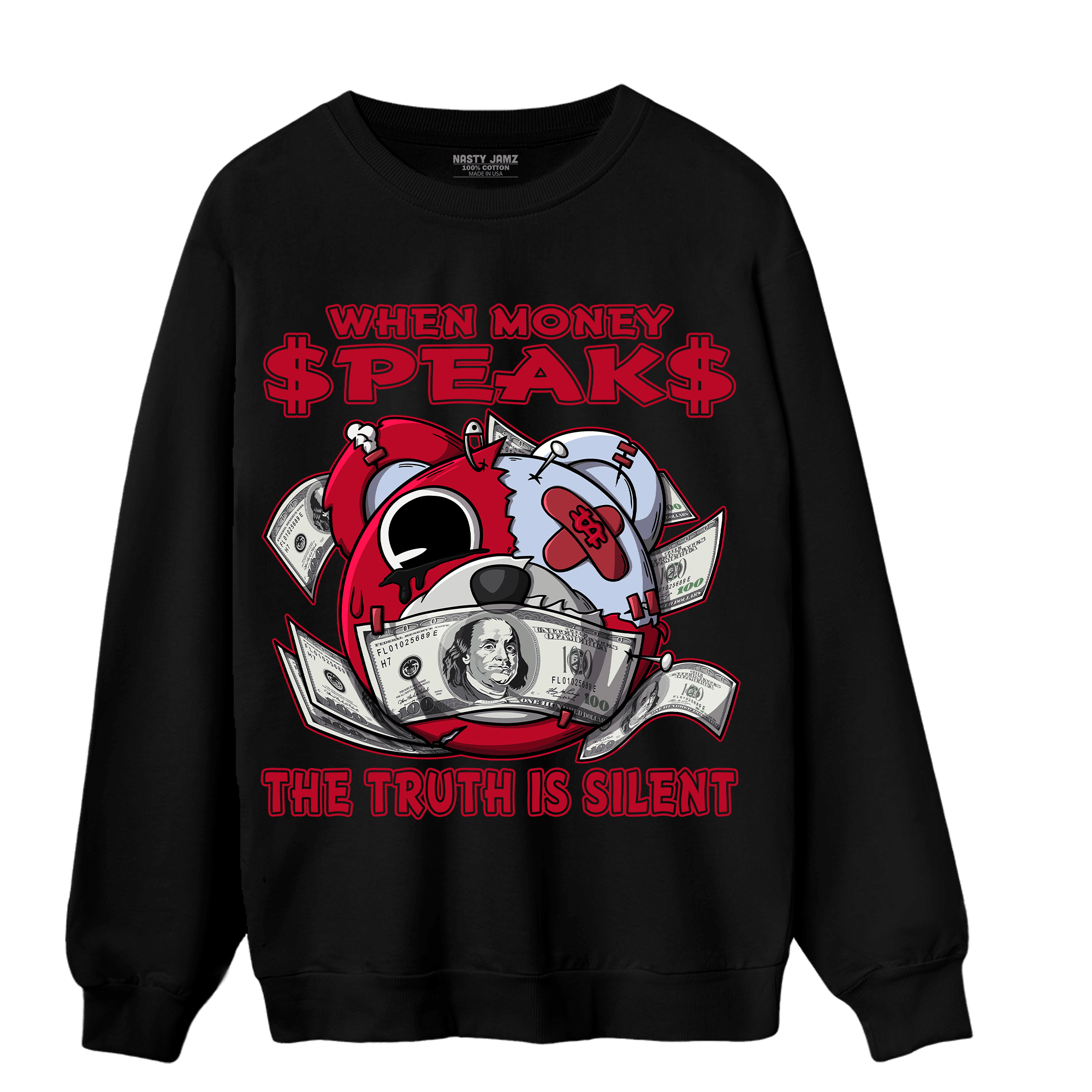 Cherry 11s Sweatshirt Match When Money Speaks Ber - NastyJamz