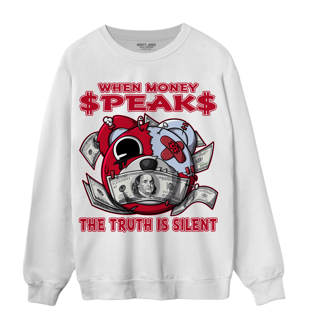 Cherry 11s Sweatshirt Match When Money Speaks Ber - NastyJamz