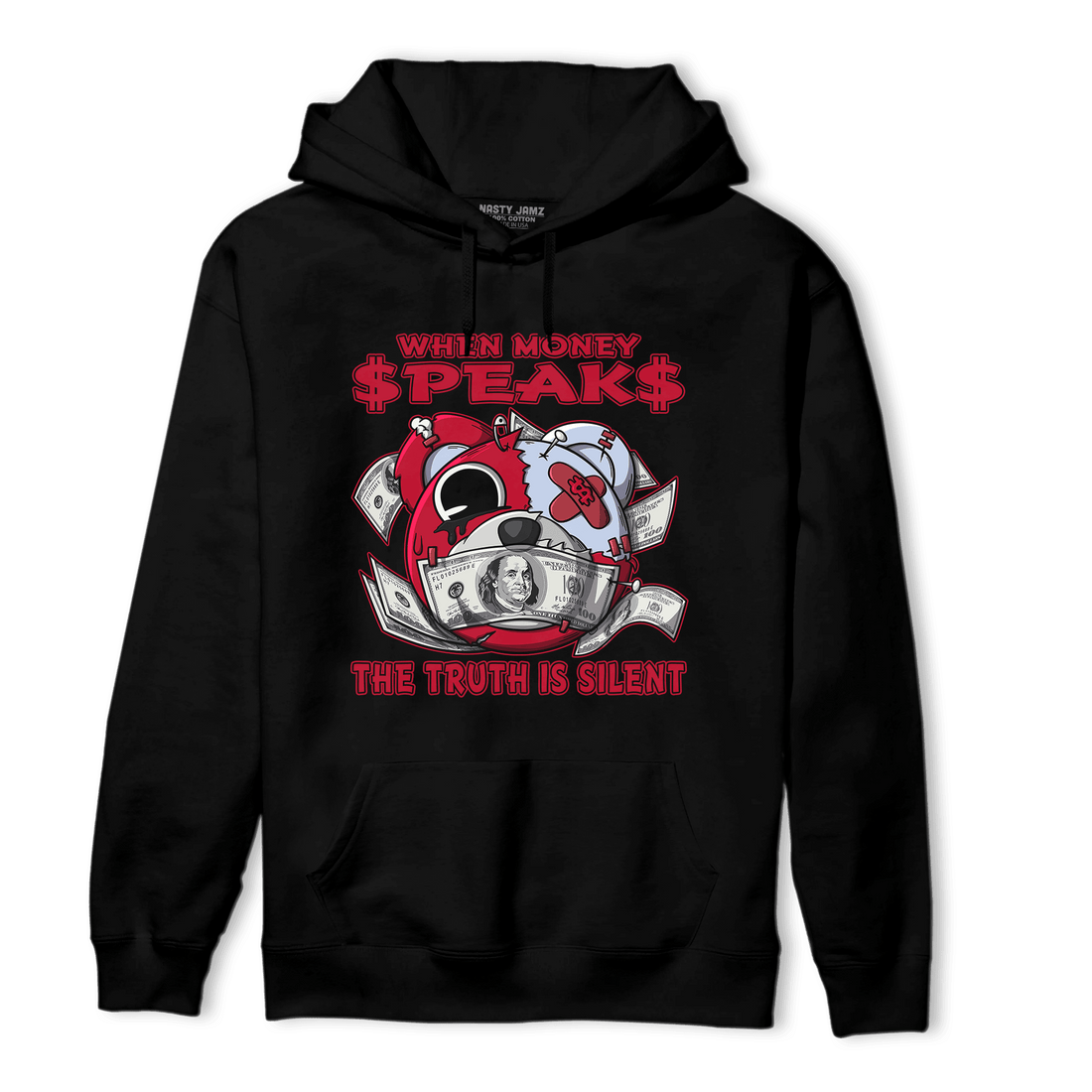Cherry 11s Hoodie Match When Money Speaks Ber - NastyJamz