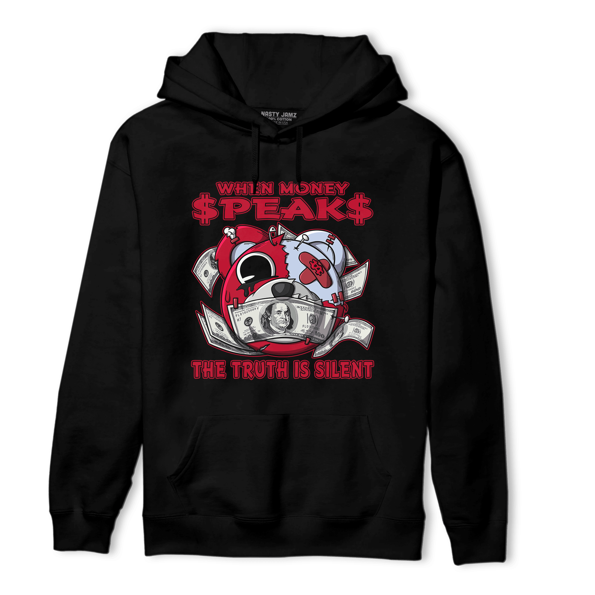 Cherry 11s Hoodie Match When Money Speaks Ber - NastyJamz